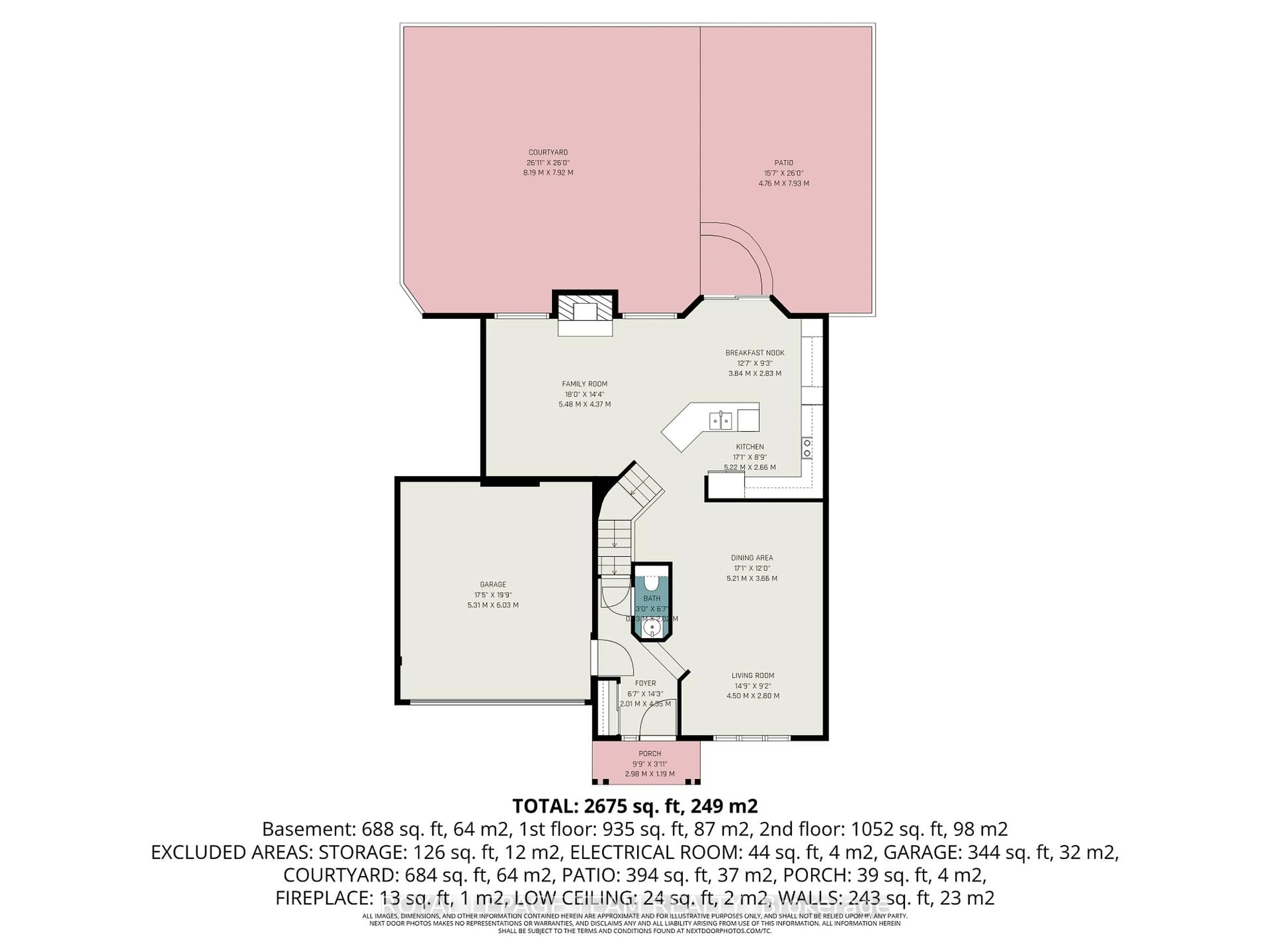 Floor plan for 267 Northwind St, Orleans Ontario K4A 5G5
