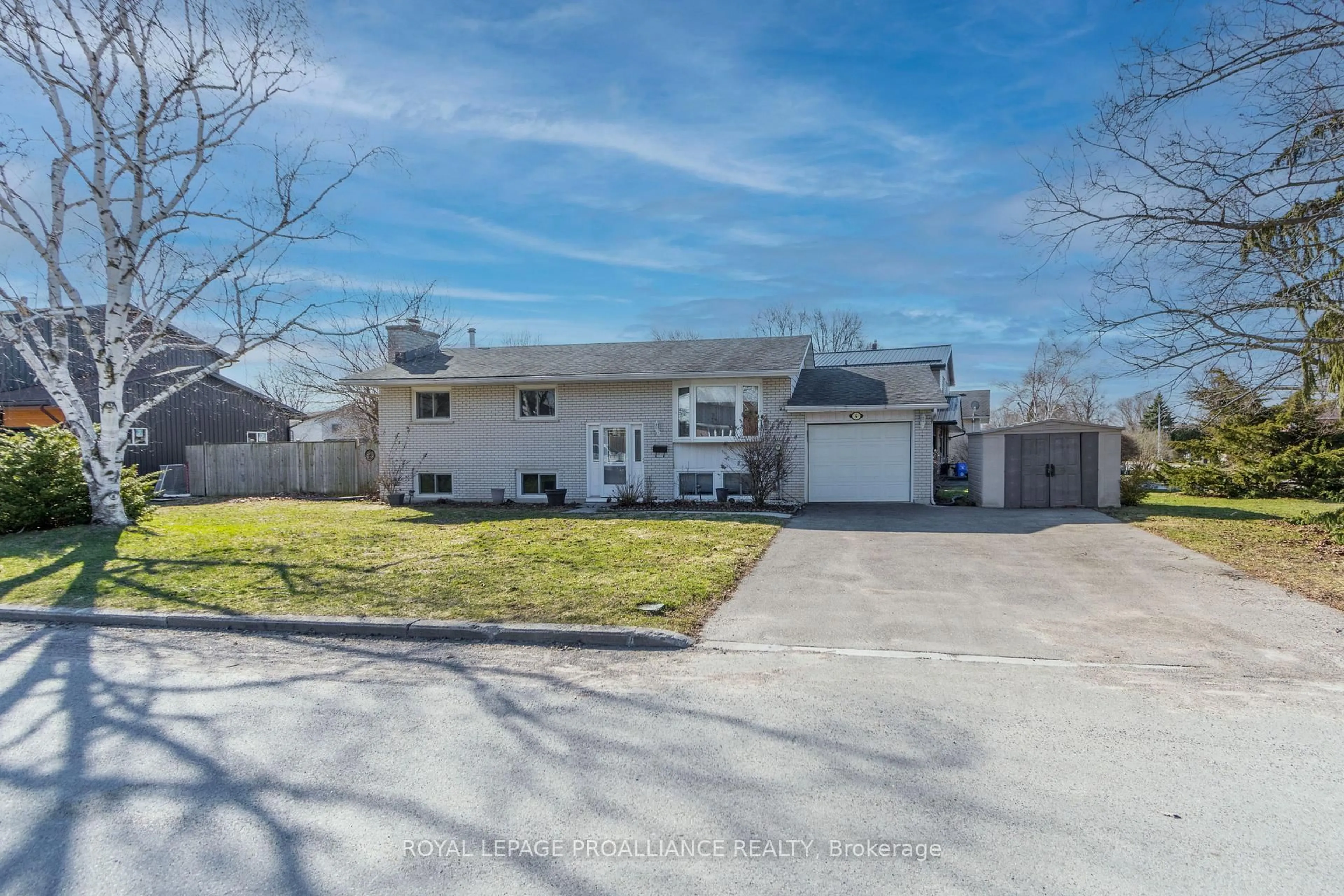 A pic from outside/outdoor area/front of a property/back of a property/a pic from drone, street for 4 O'Neil Cres, Quinte West Ontario K8V 5Y6