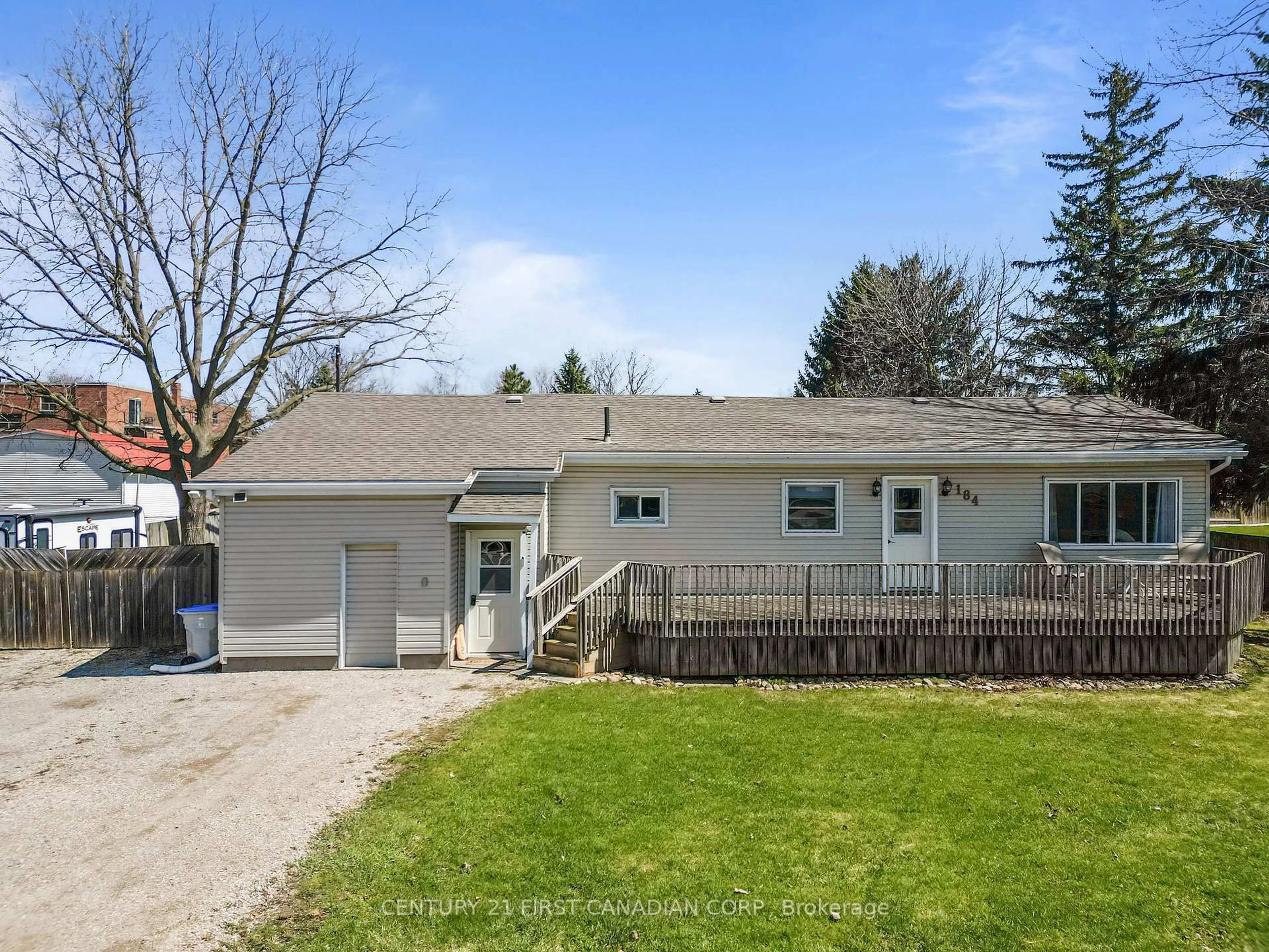 A pic from outside/outdoor area/front of a property/back of a property/a pic from drone, street for 184 Water St, Lucan Biddulph Ontario N0M 2J0