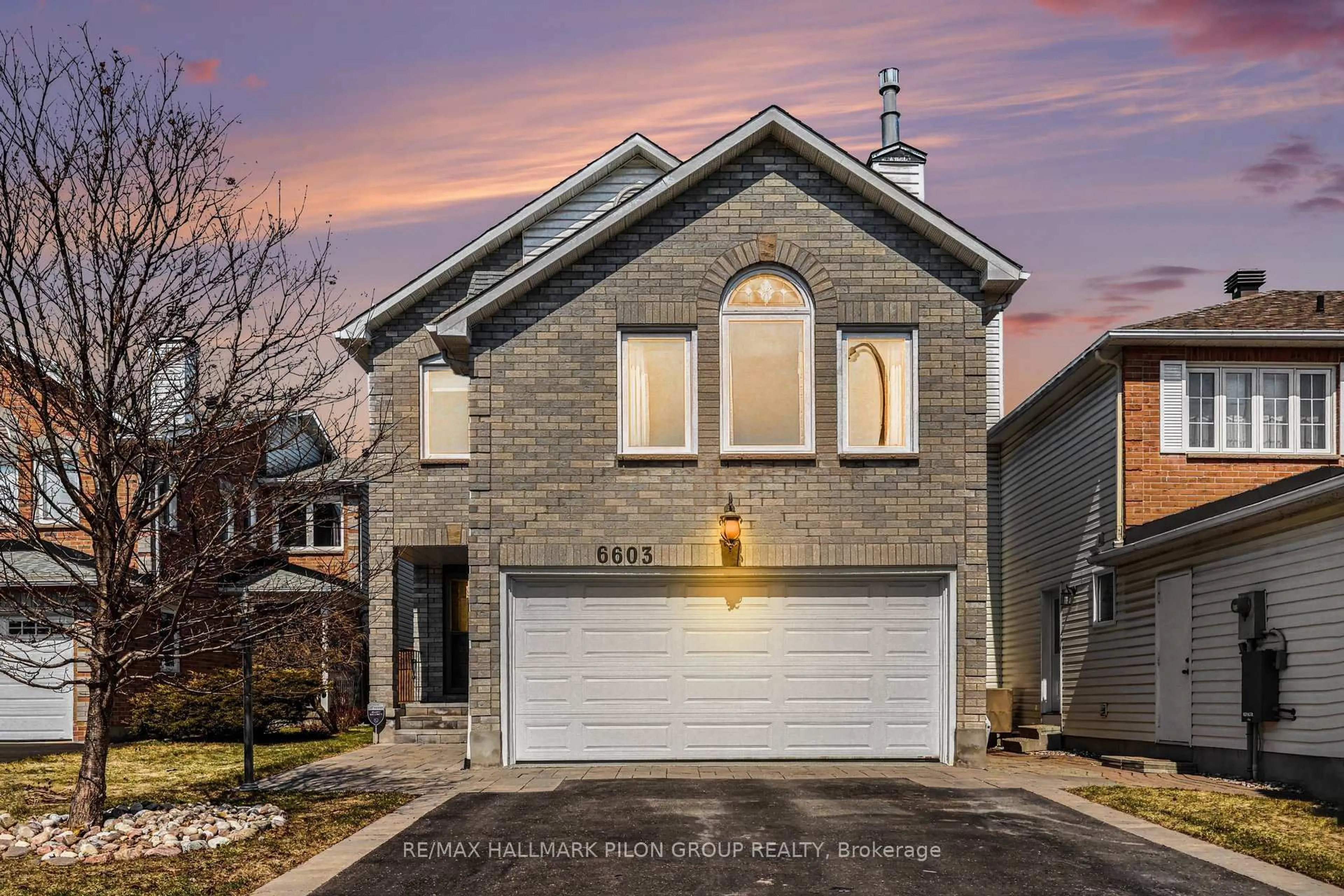 Home with brick exterior material, street for 6603 Windsong Ave, Orleans Ontario K1C 6N1