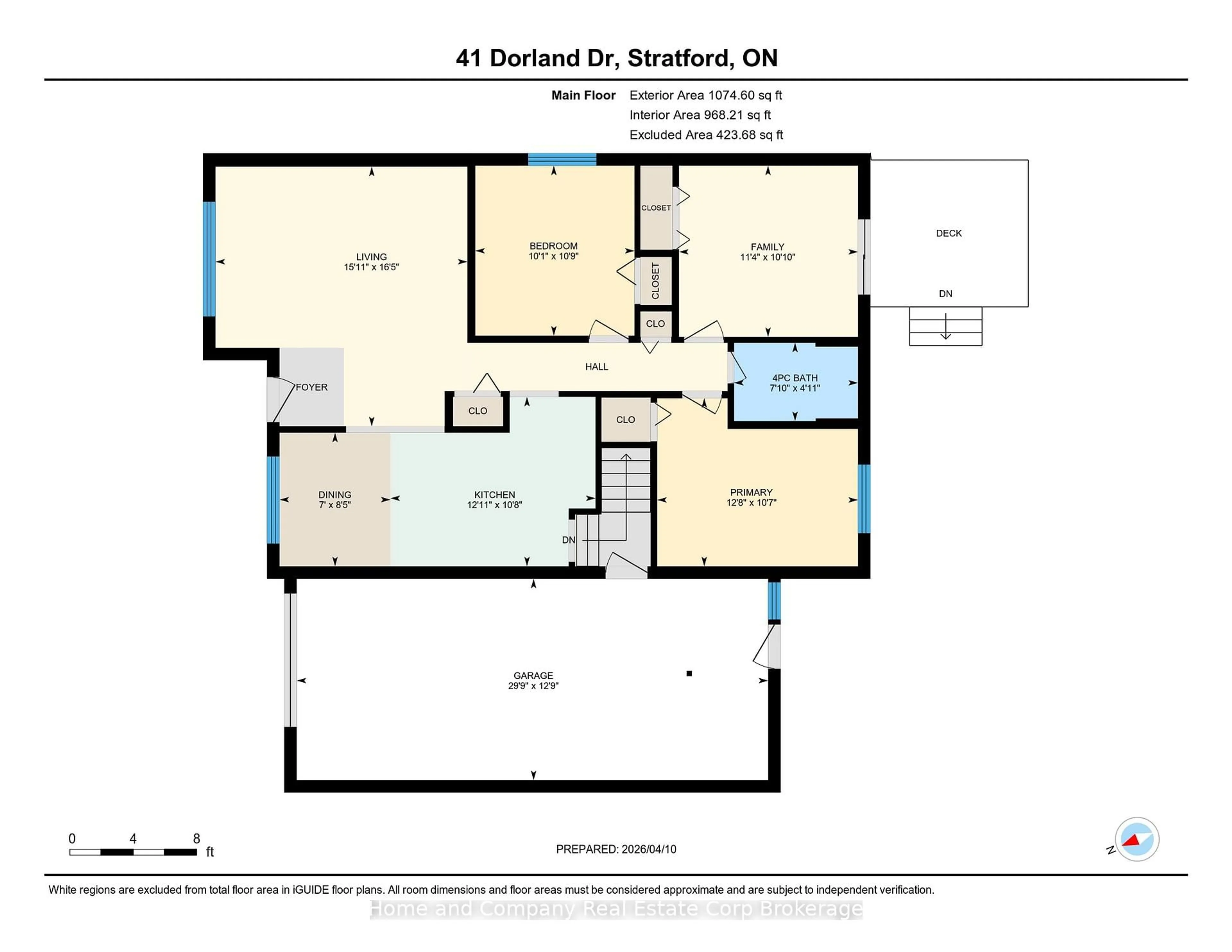 Floor plan for 41 Dorland Dr, Stratford Ontario N5A 5C9