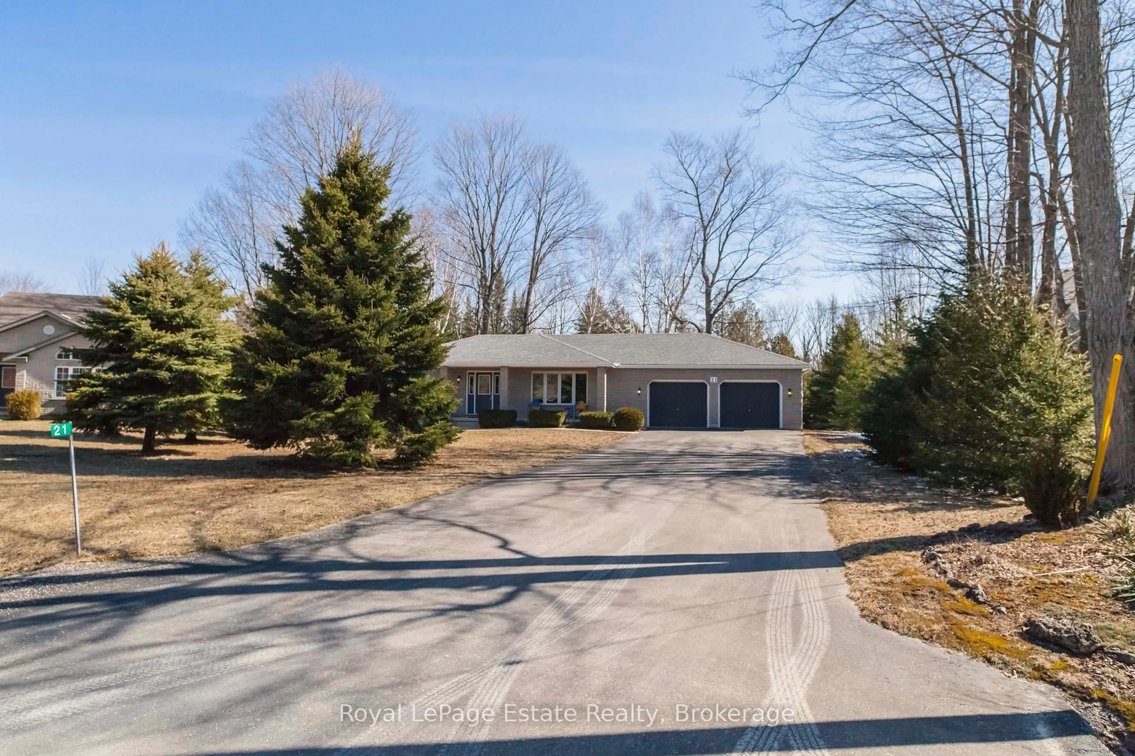 A pic from outside/outdoor area/front of a property/back of a property/a pic from drone, street for 21 Sauble Woods Cres, South Bruce Peninsula Ontario N0H 2G0