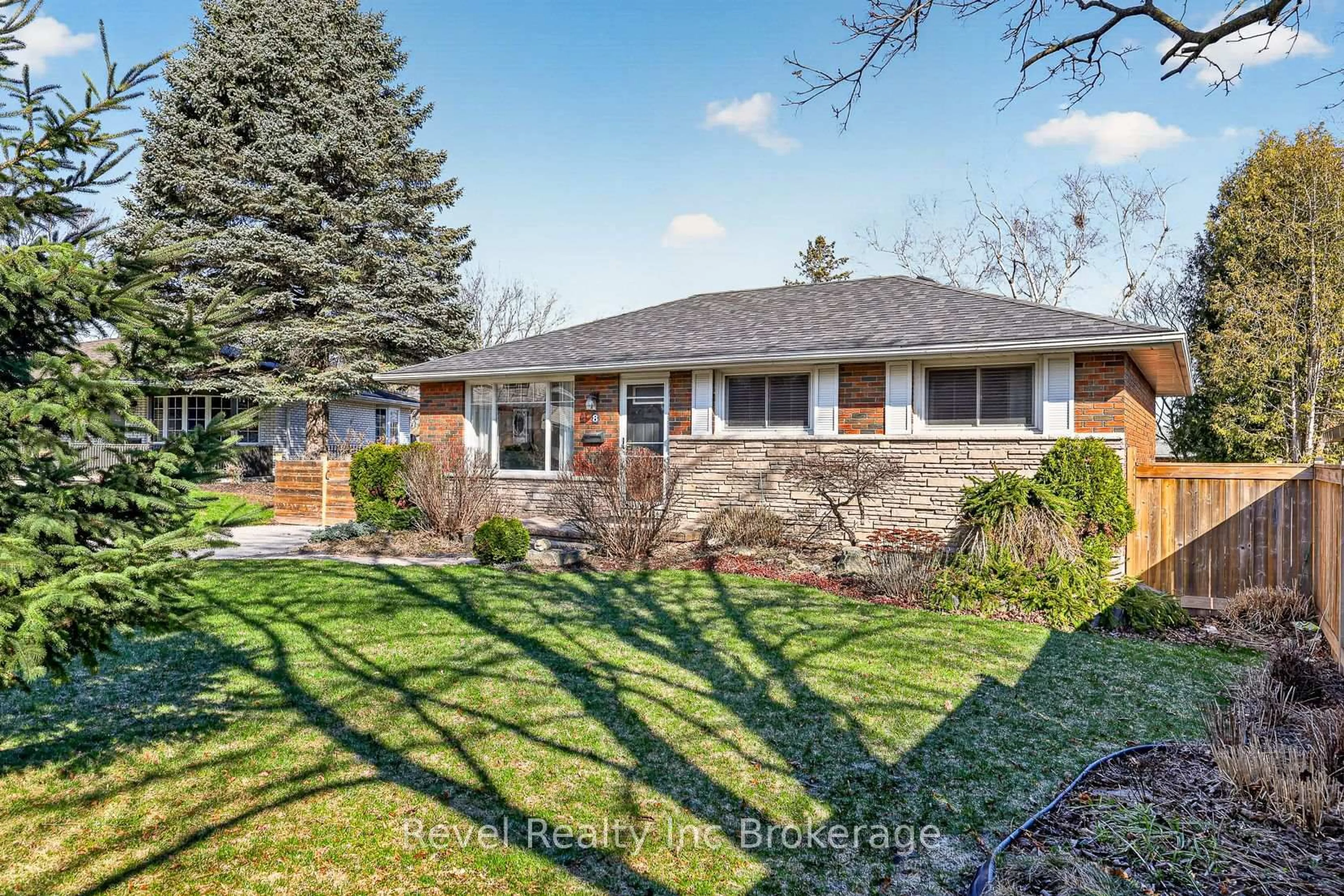 Home with brick exterior material, street for 8 Elmwood Pl, Woodstock Ontario N4S 2K6