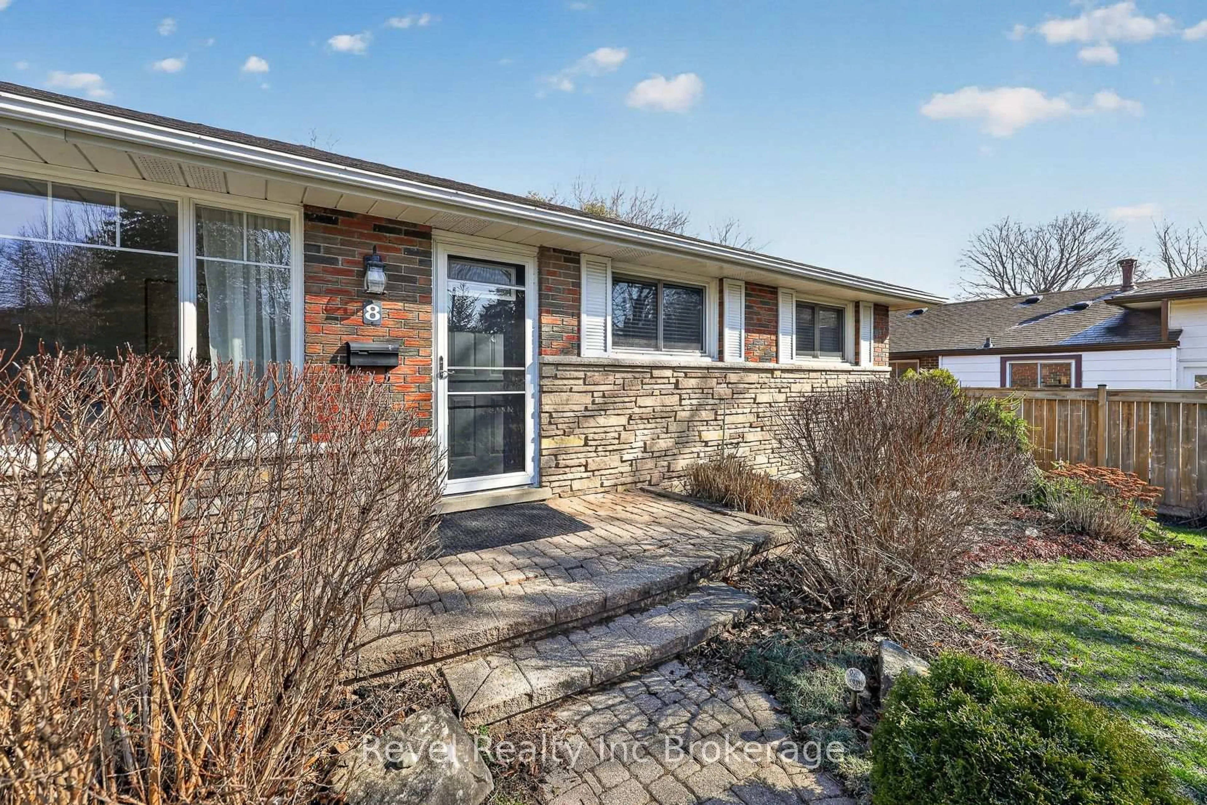 Home with brick exterior material, street for 8 Elmwood Pl, Woodstock Ontario N4S 2K6