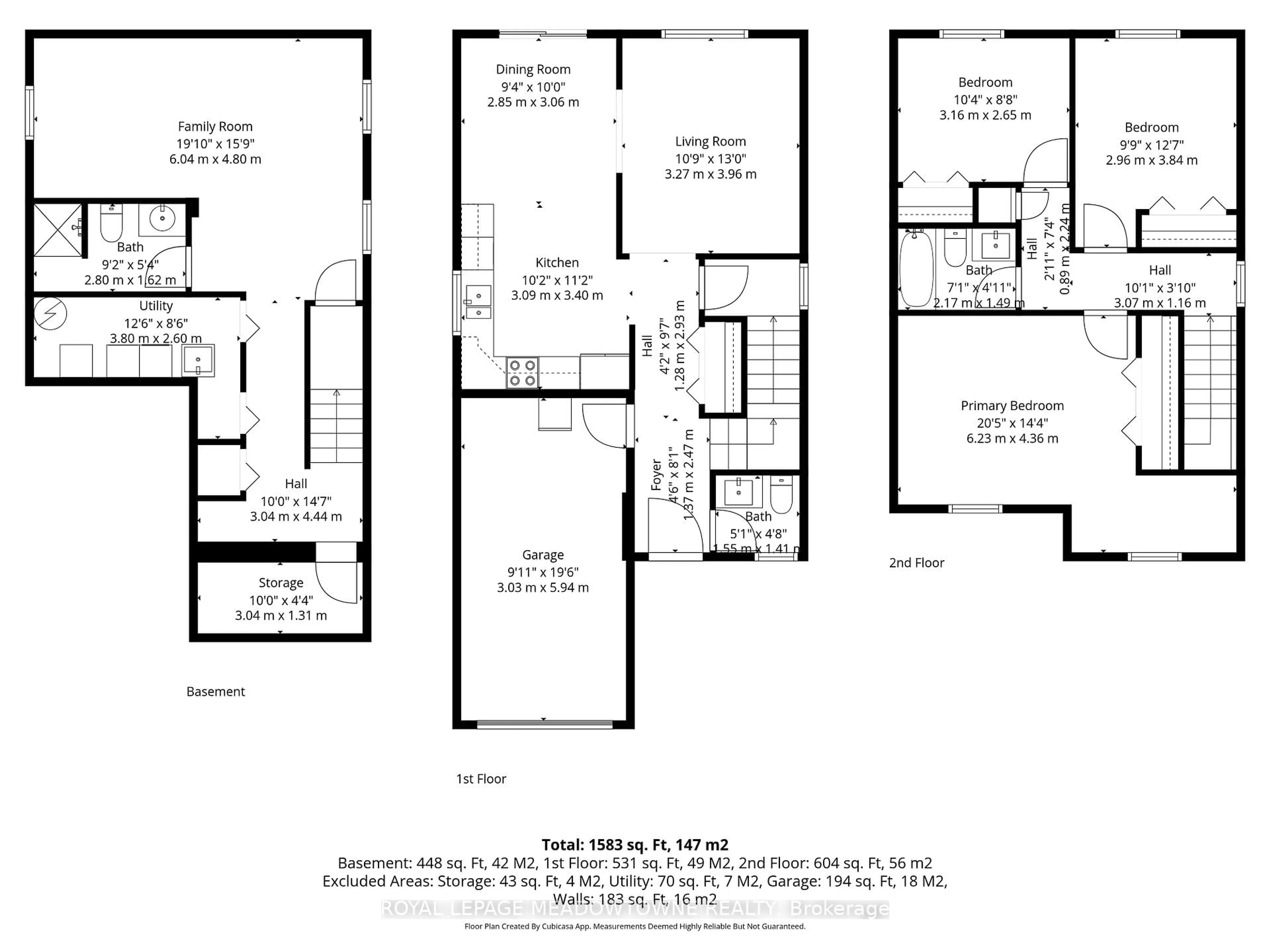 Floor plan for 92 Hill Tr, Guelph Ontario N1E 7C9