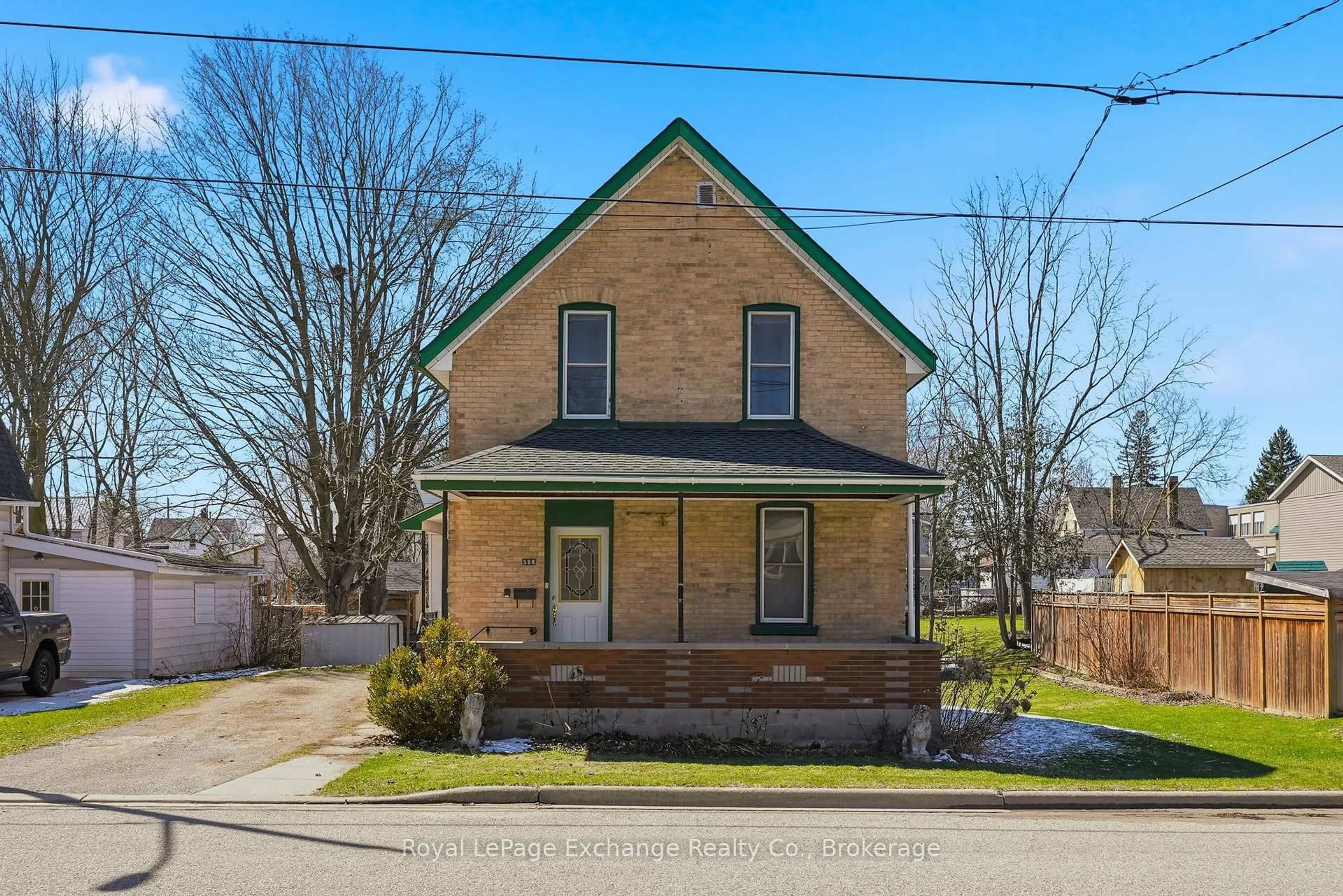 Home with brick exterior material, street for 588 11th Ave, Hanover Ontario N4N 2S6