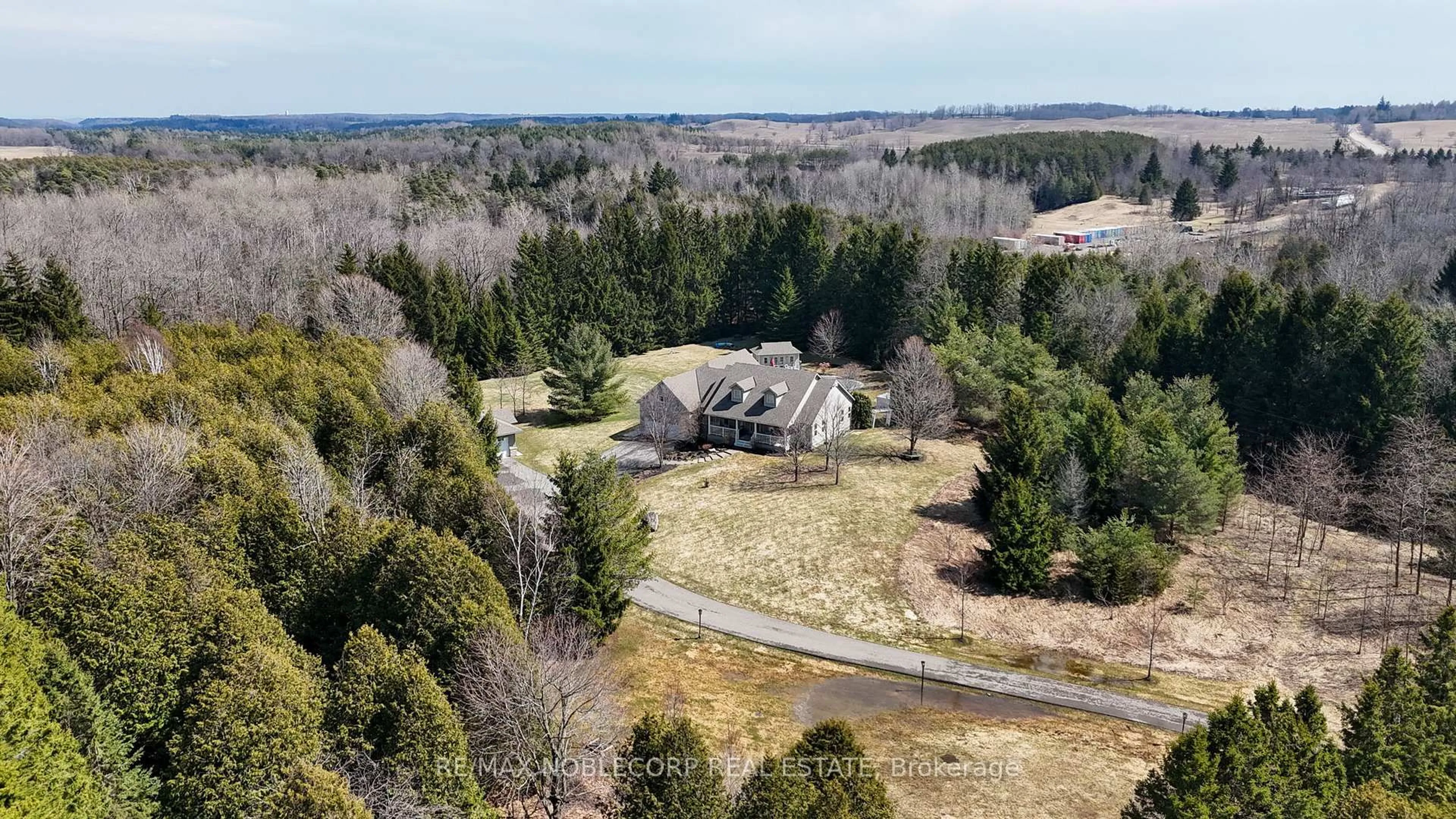 A pic from outside/outdoor area/front of a property/back of a property/a pic from drone, forest/trees view for 793073 3rd Line, Mono Ontario L9W 5X6
