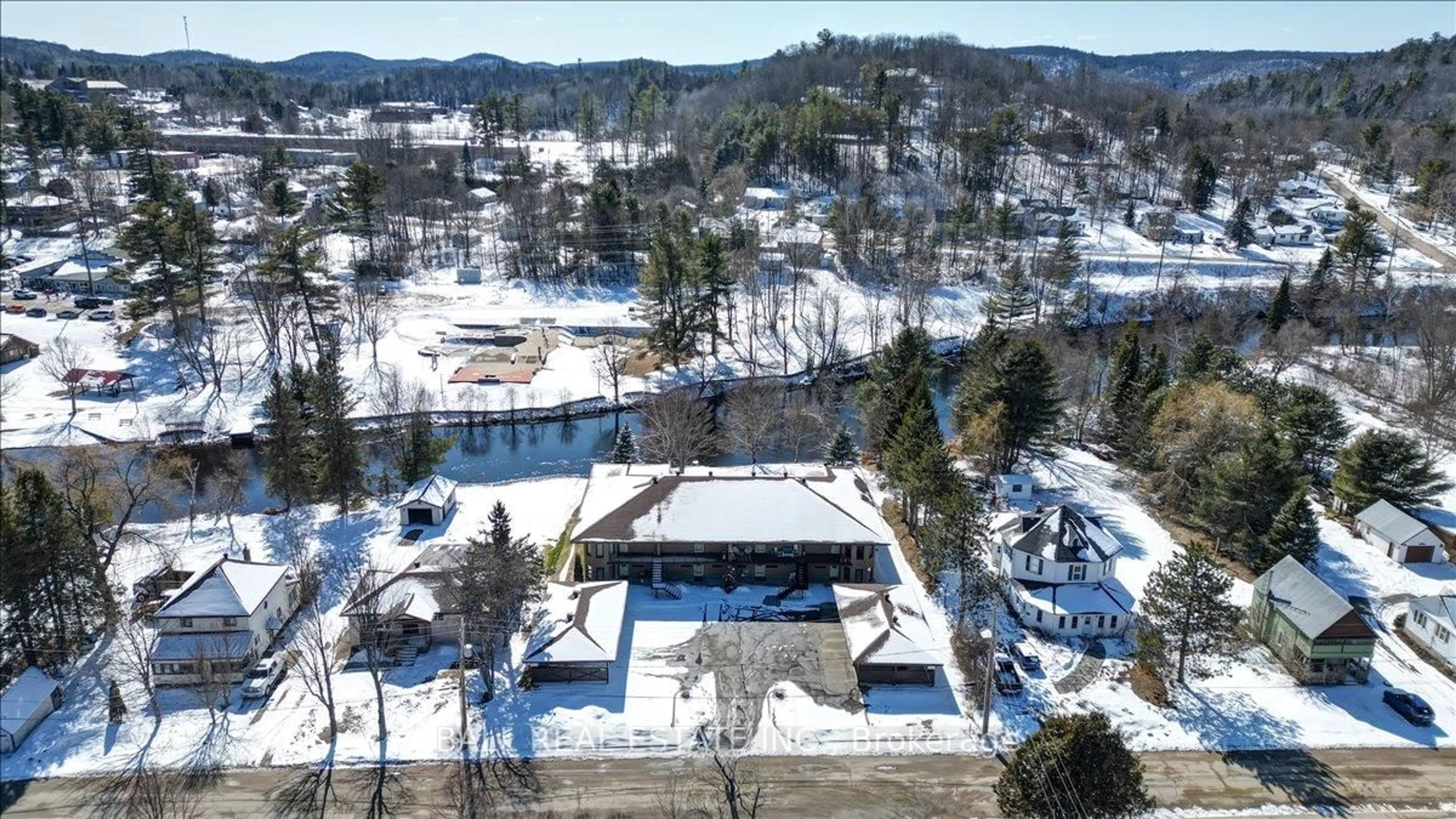 A pic from outside/outdoor area/front of a property/back of a property/a pic from drone, mountain view for 16 Alice St #203, Bancroft Ontario K0L 1C0