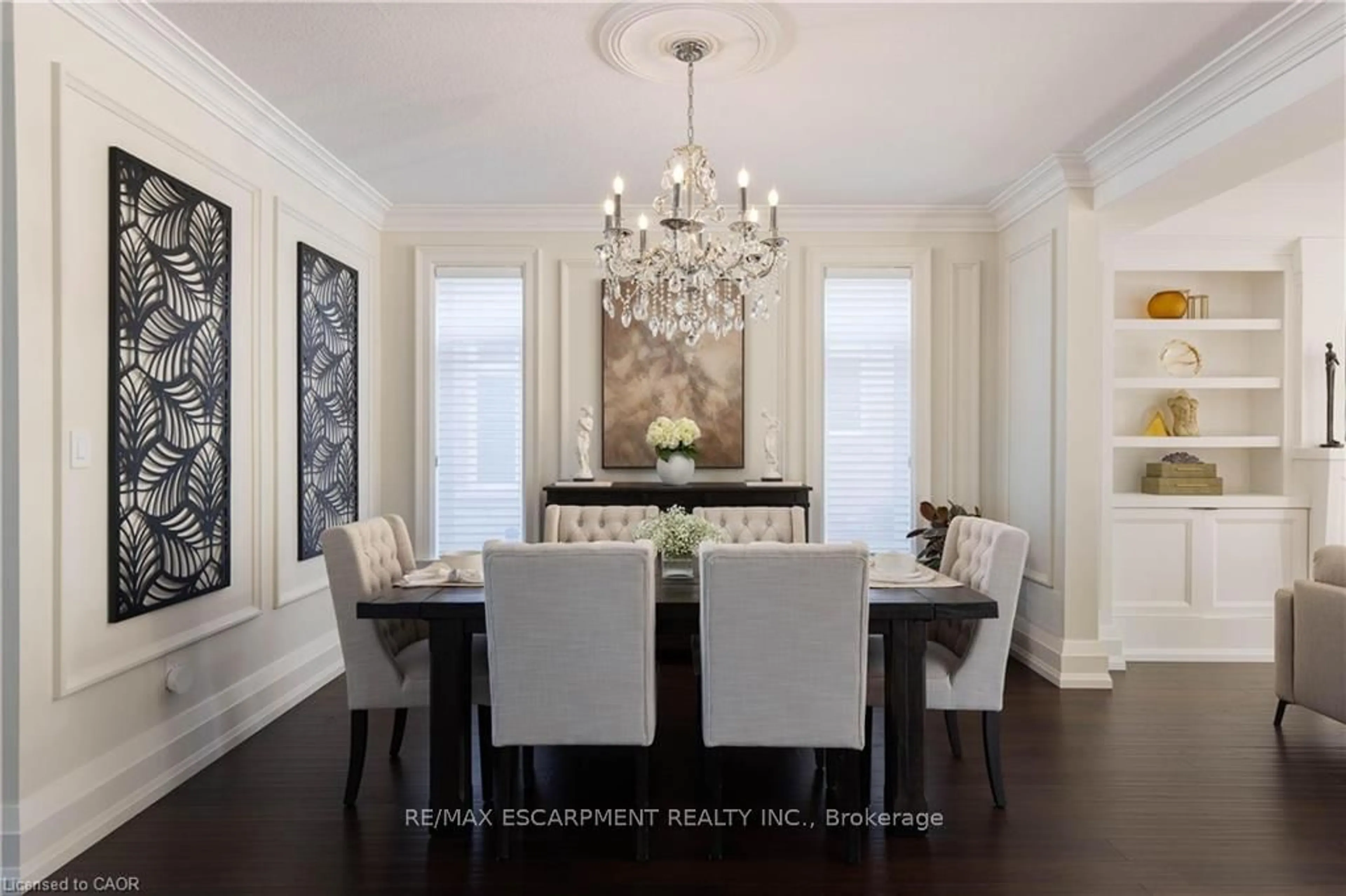 Dining room, wood/laminate floor for 41 Creanona Blvd, Hamilton Ontario L8E 5G2