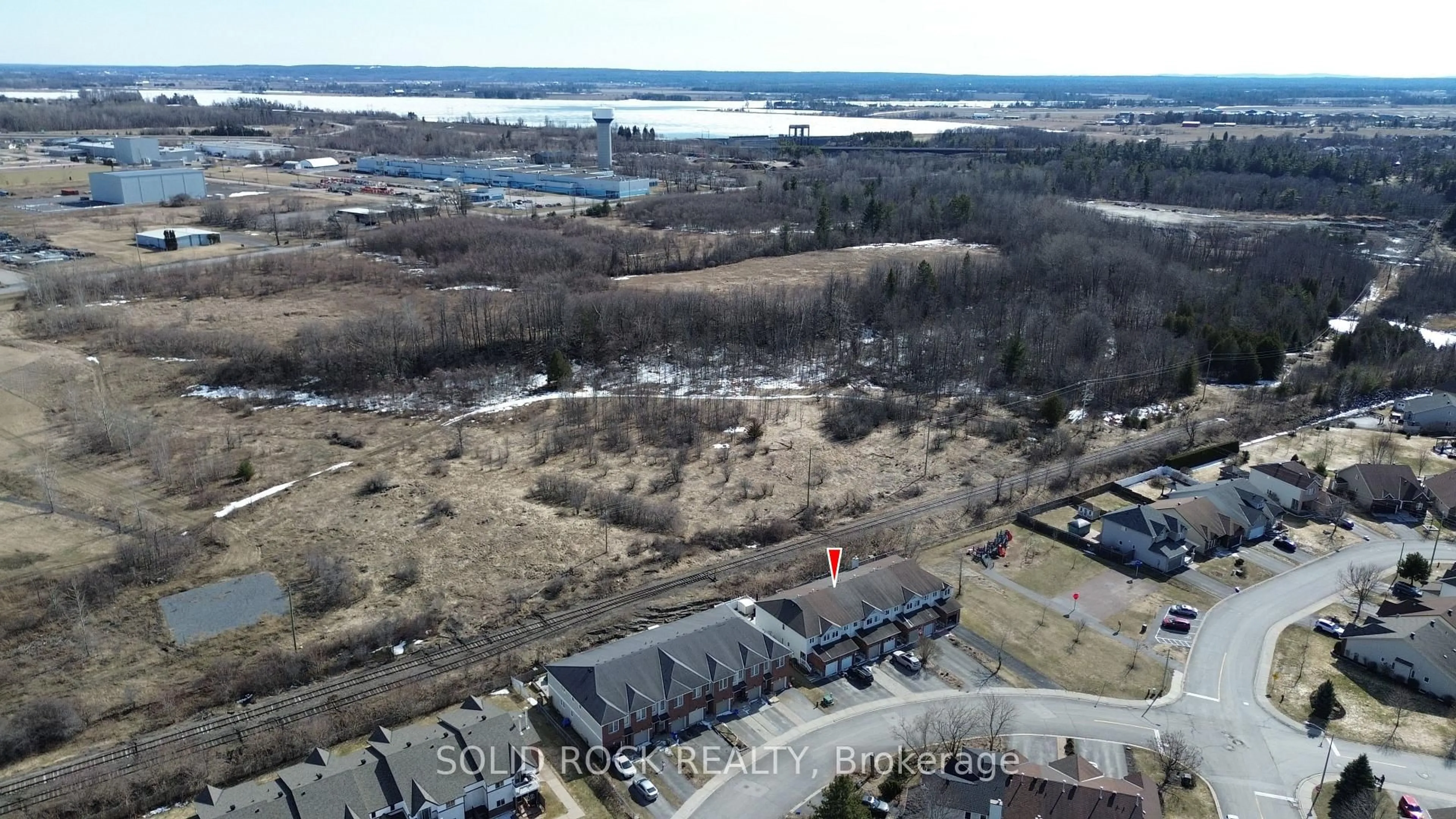 A pic from outside/outdoor area/front of a property/back of a property/a pic from drone, water/lake/river/ocean view for 50 Spruce Cres, Arnprior Ontario K7S 3V8