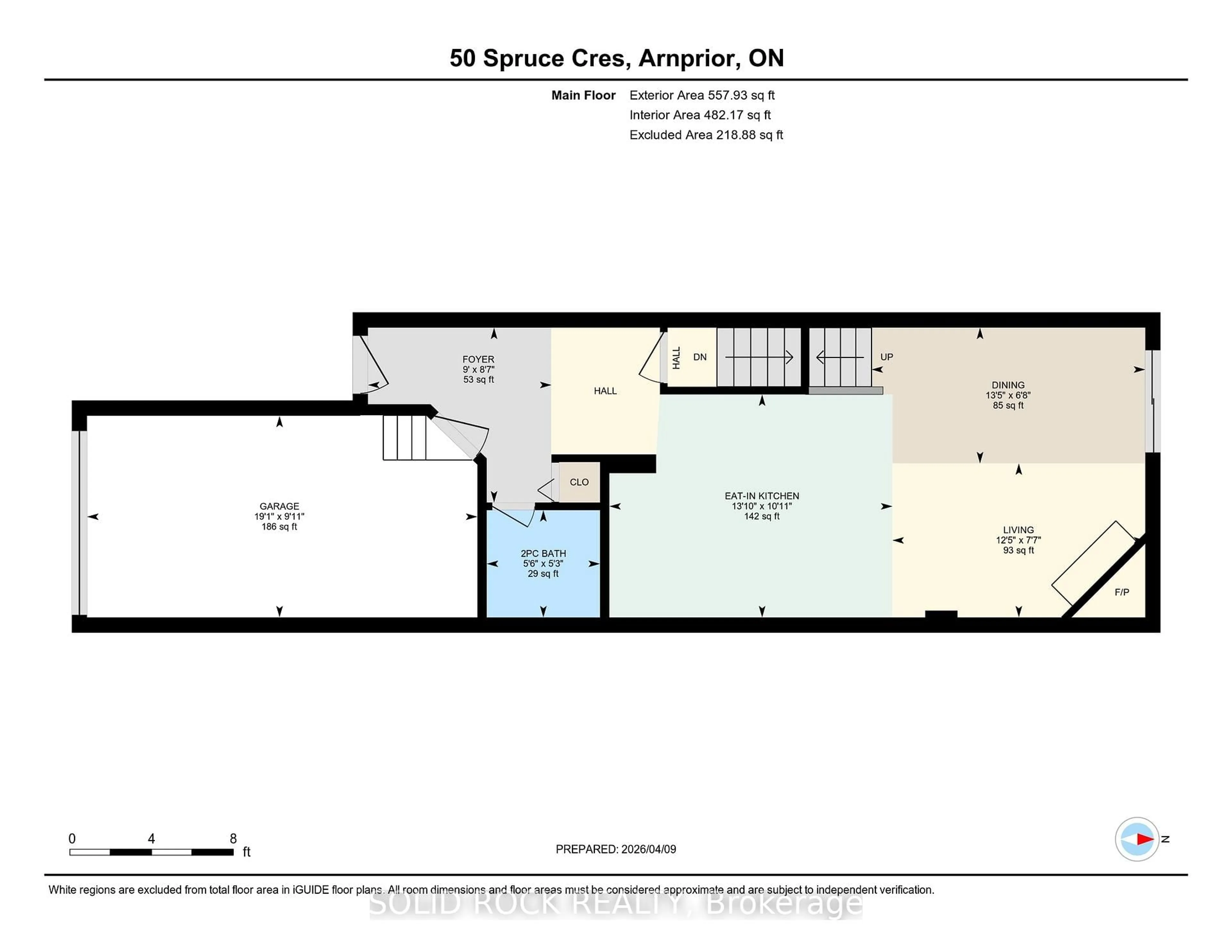 Floor plan for 50 Spruce Cres, Arnprior Ontario K7S 3V8