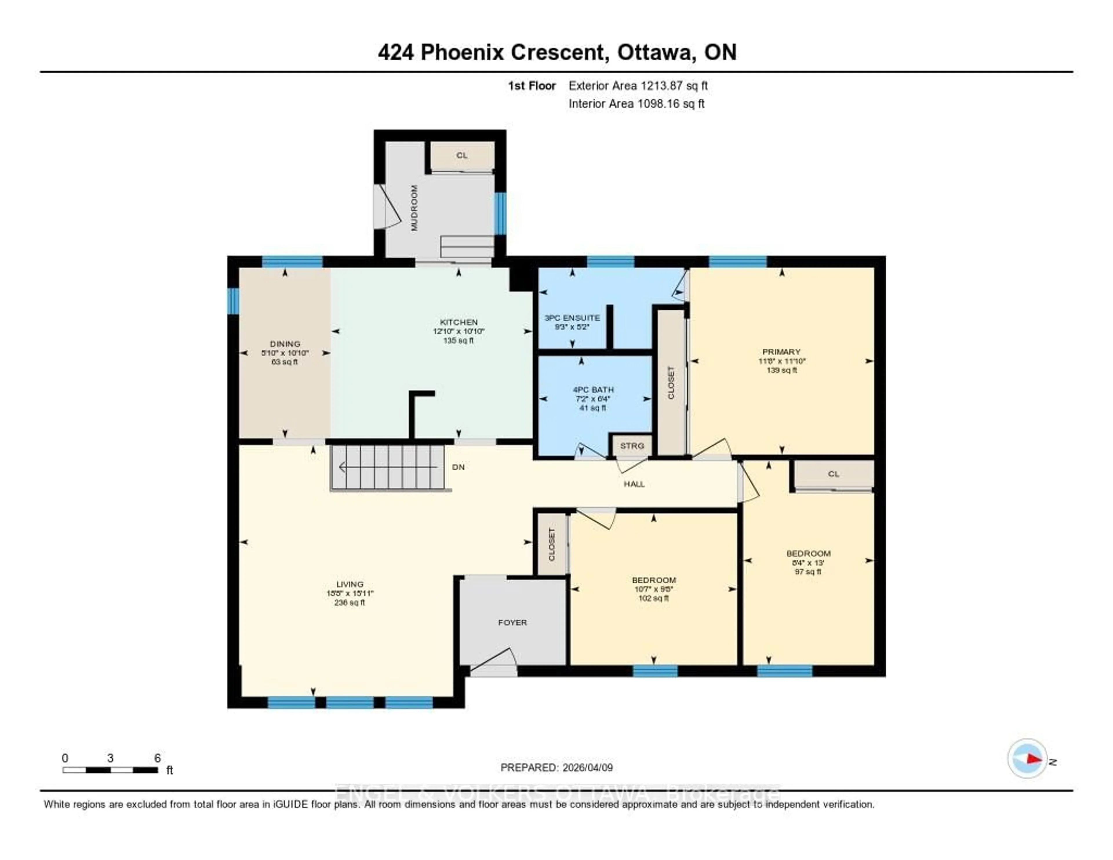 Floor plan for 424 Phoenix Cres, Ottawa Ontario K1E 2E5