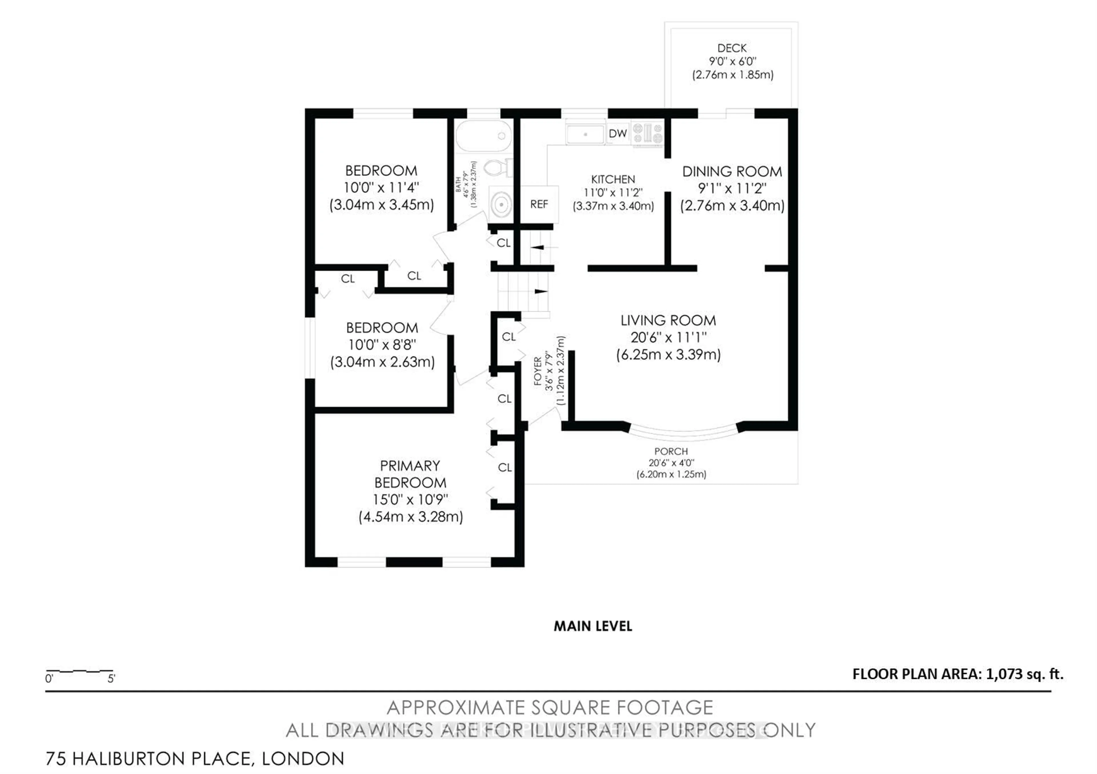 Floor plan for 75 Haliburton Pl, London South Ontario N6K 2Z4