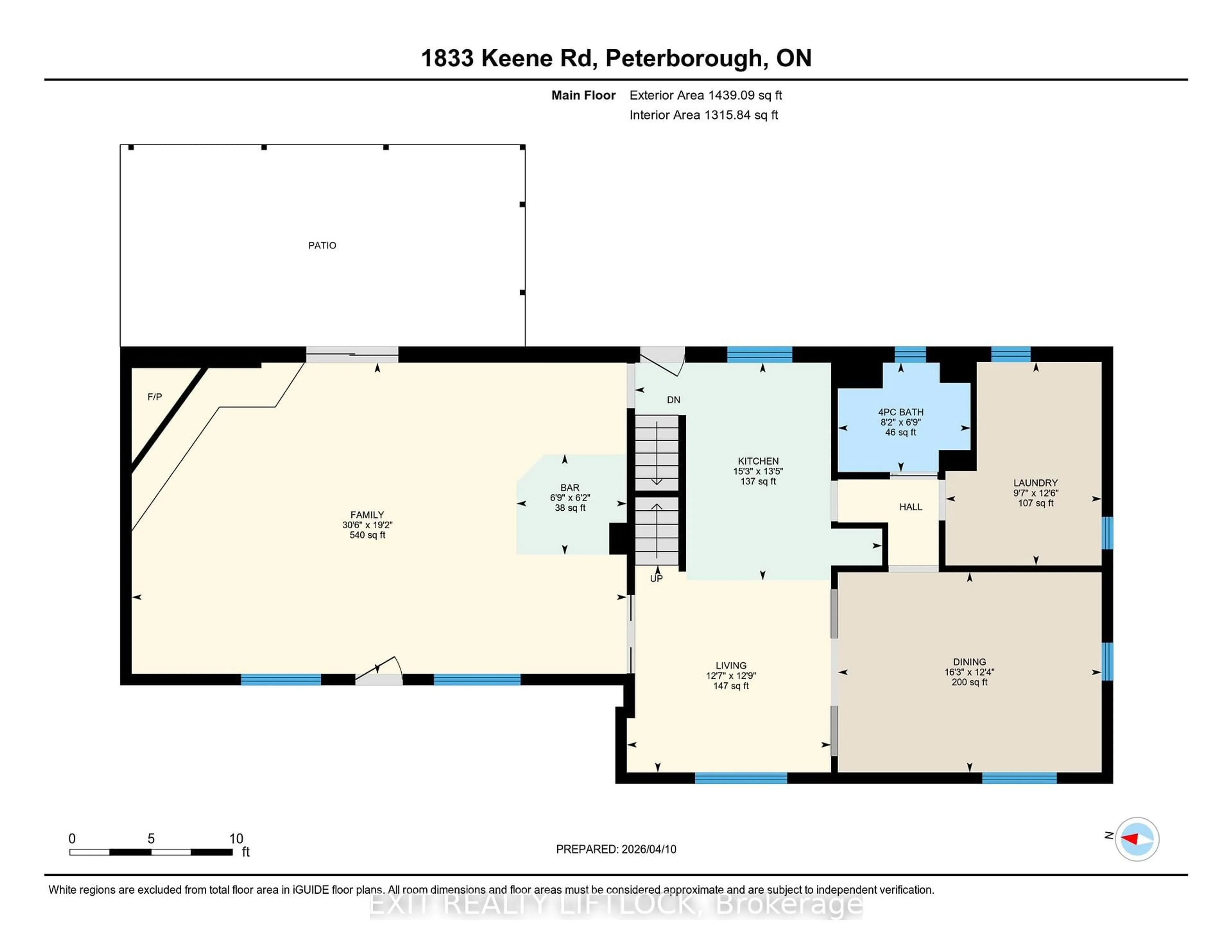 Floor plan for 1833 Keene Rd, Otonabee-South Monaghan Ontario K9J 6X7