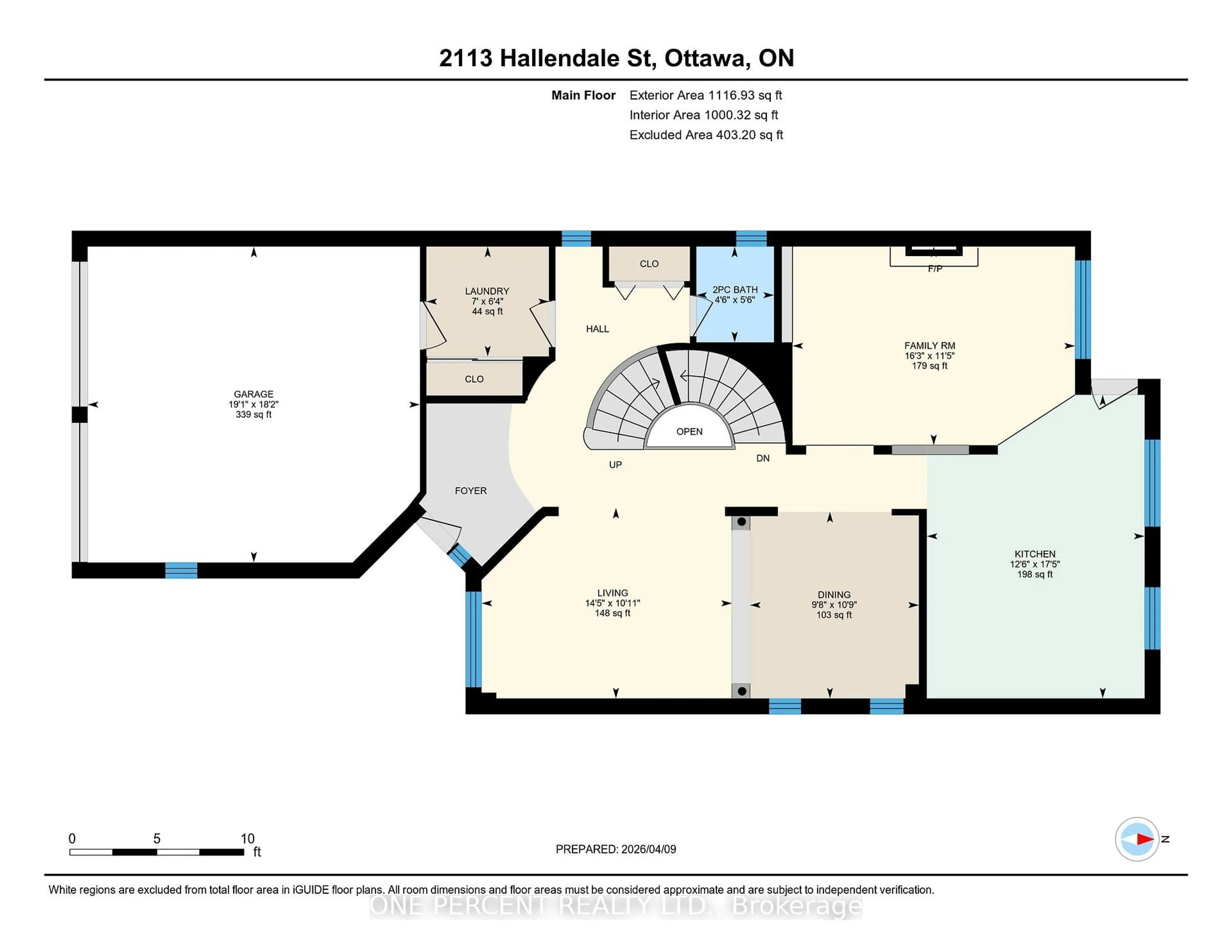 Floor plan for 2113 Hallendale St, Ottawa Ontario K4A 4S1