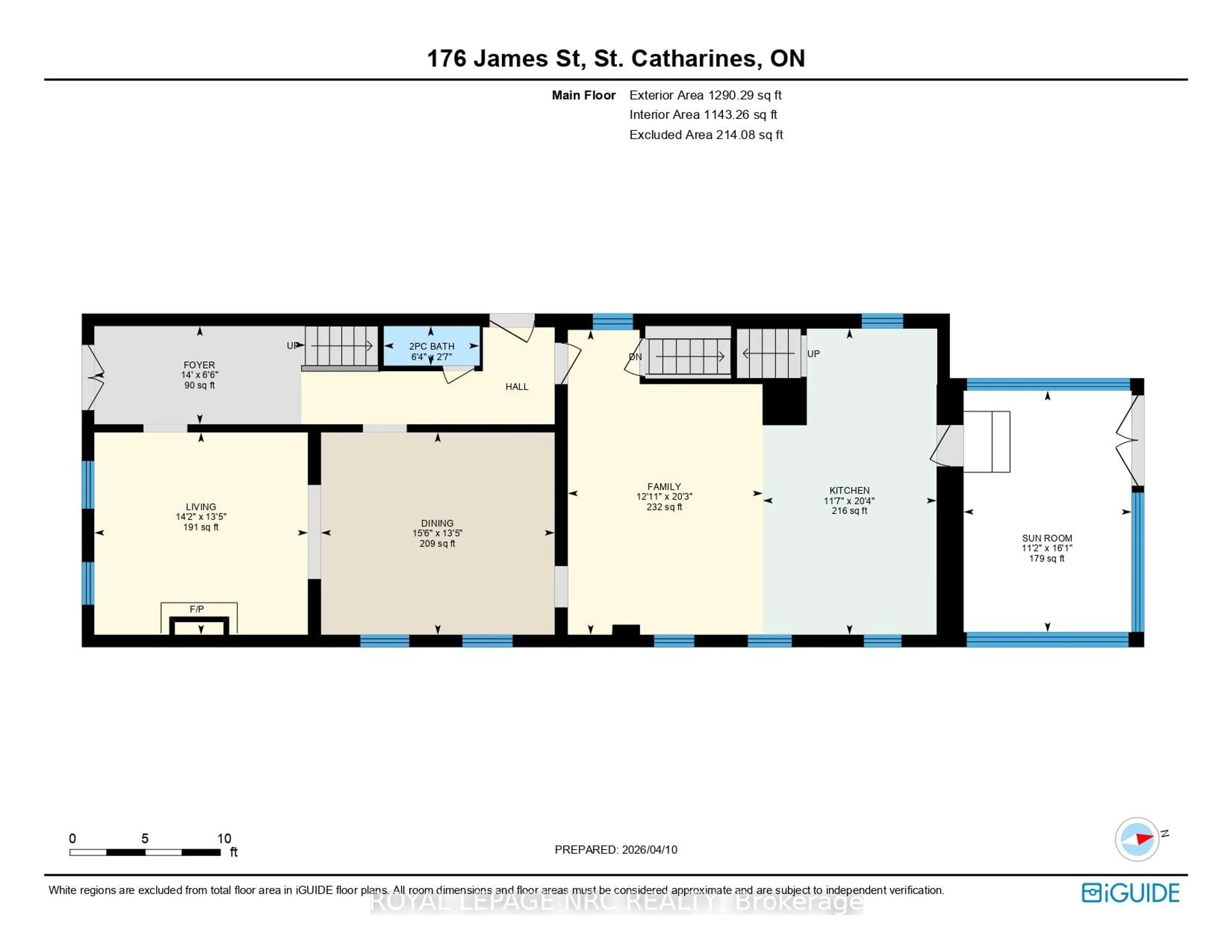 Floor plan for 176 James St, St. Catharines Ontario L2R 5C5