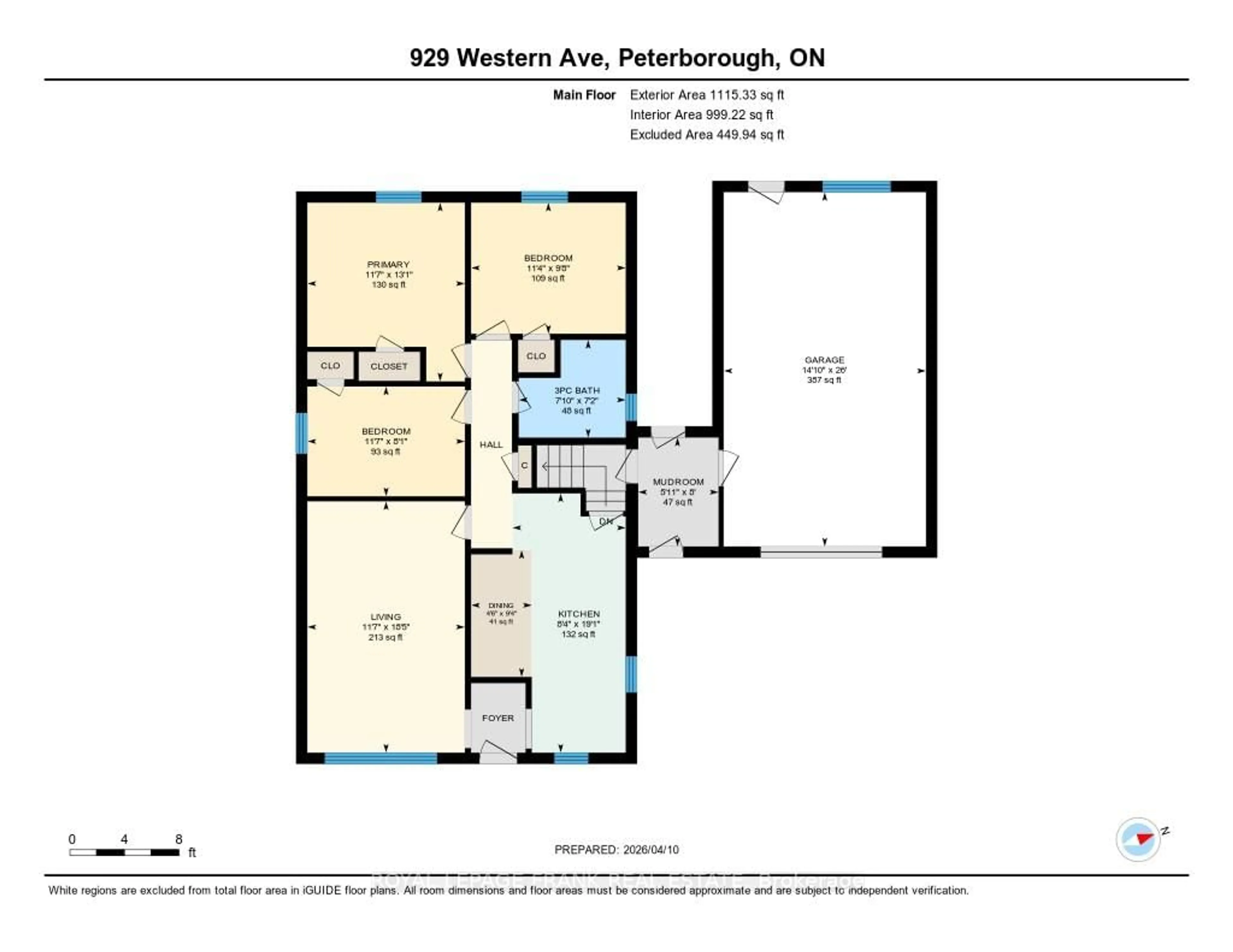 Floor plan for 929 Western Ave, Peterborough Ontario K9J 5W1