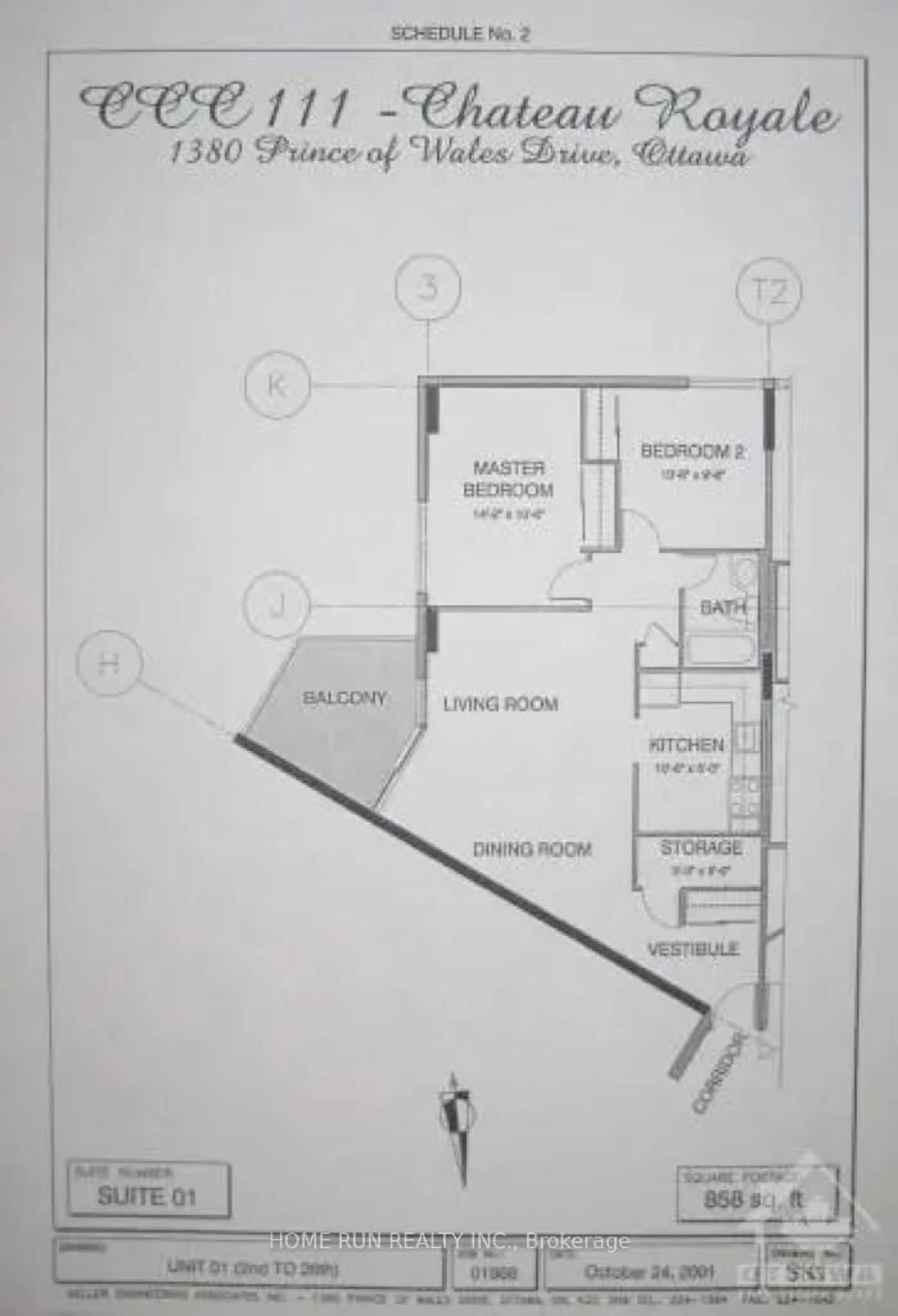 Floor plan for 1380 Prince Of Wales Dr #1401, Ottawa Ontario K2C 3N5