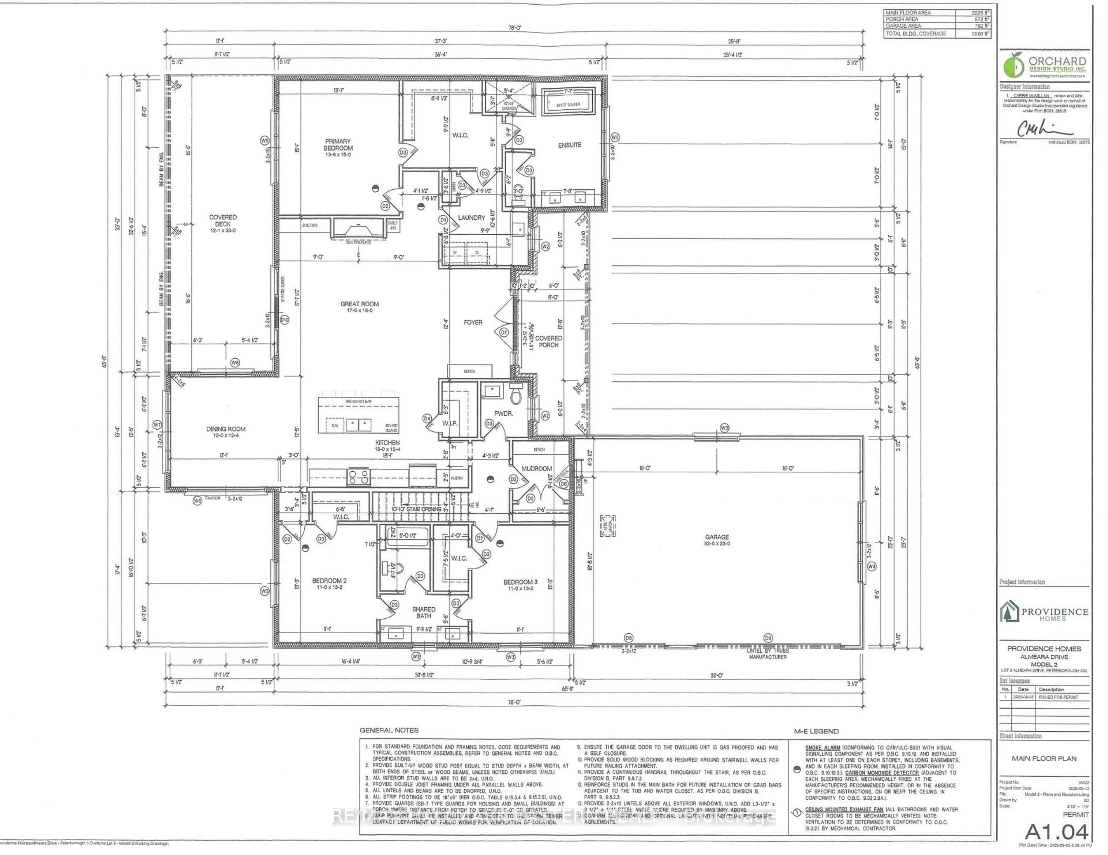 Floor plan for 44 Almeara Dr, Otonabee-South Monaghan Ontario K9J 6Y3