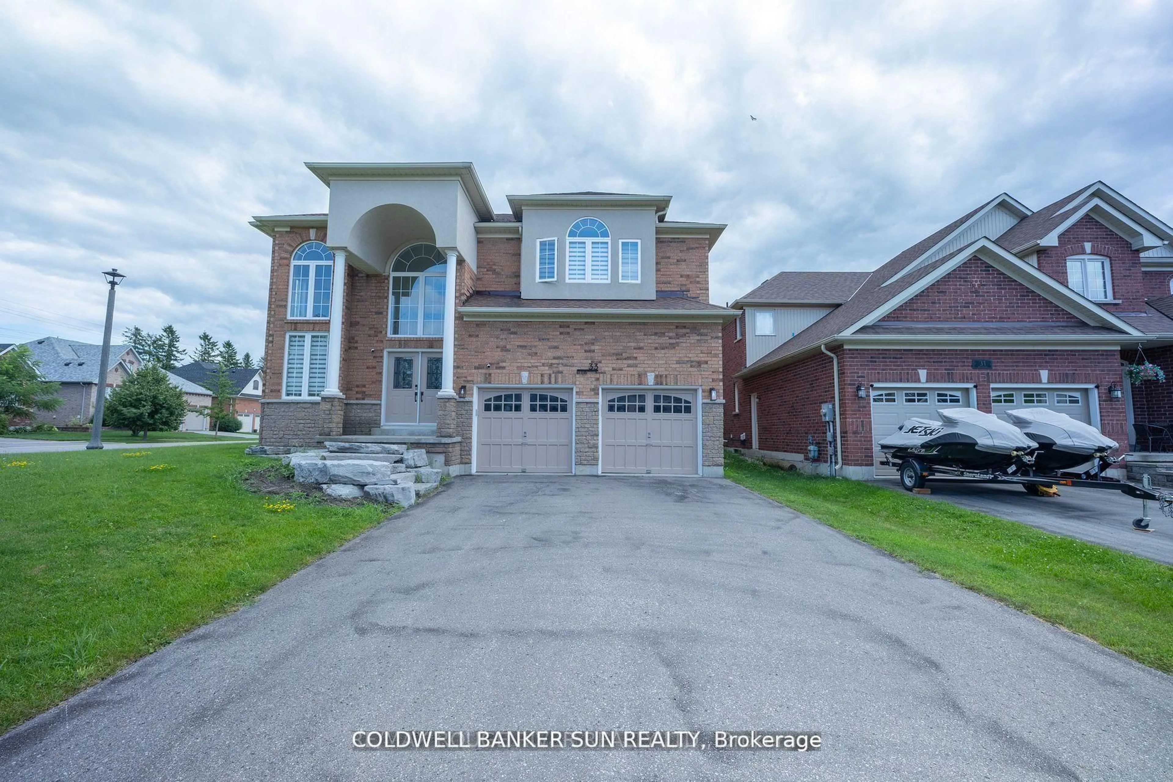 Home with brick exterior material, street for 33 Ellis Cres, Kawartha Lakes Ontario K9V 0A5