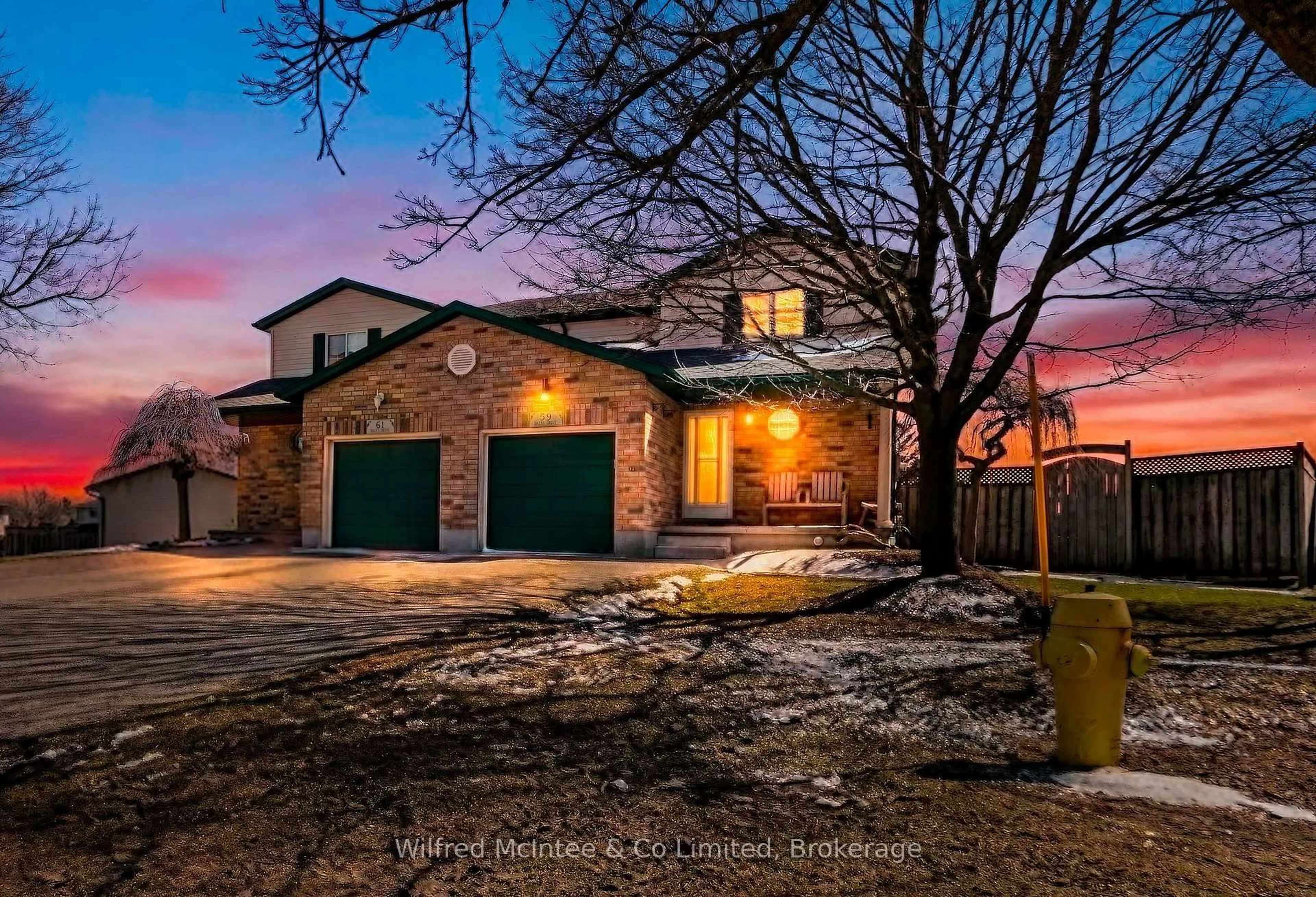 Home with brick exterior material, street for 59 Dales Dr, Mapleton Ontario N0G 1P0