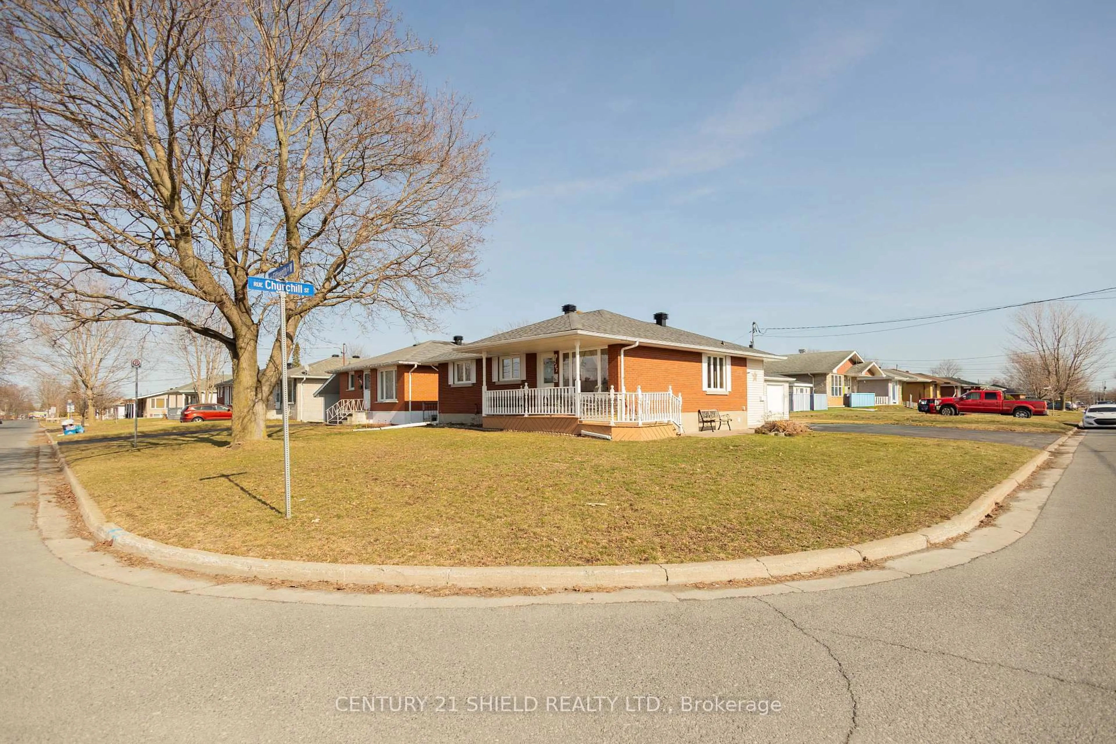 A pic from outside/outdoor area/front of a property/back of a property/a pic from drone, street for 247 15th St. W St, Cornwall Ontario K6J 3K2