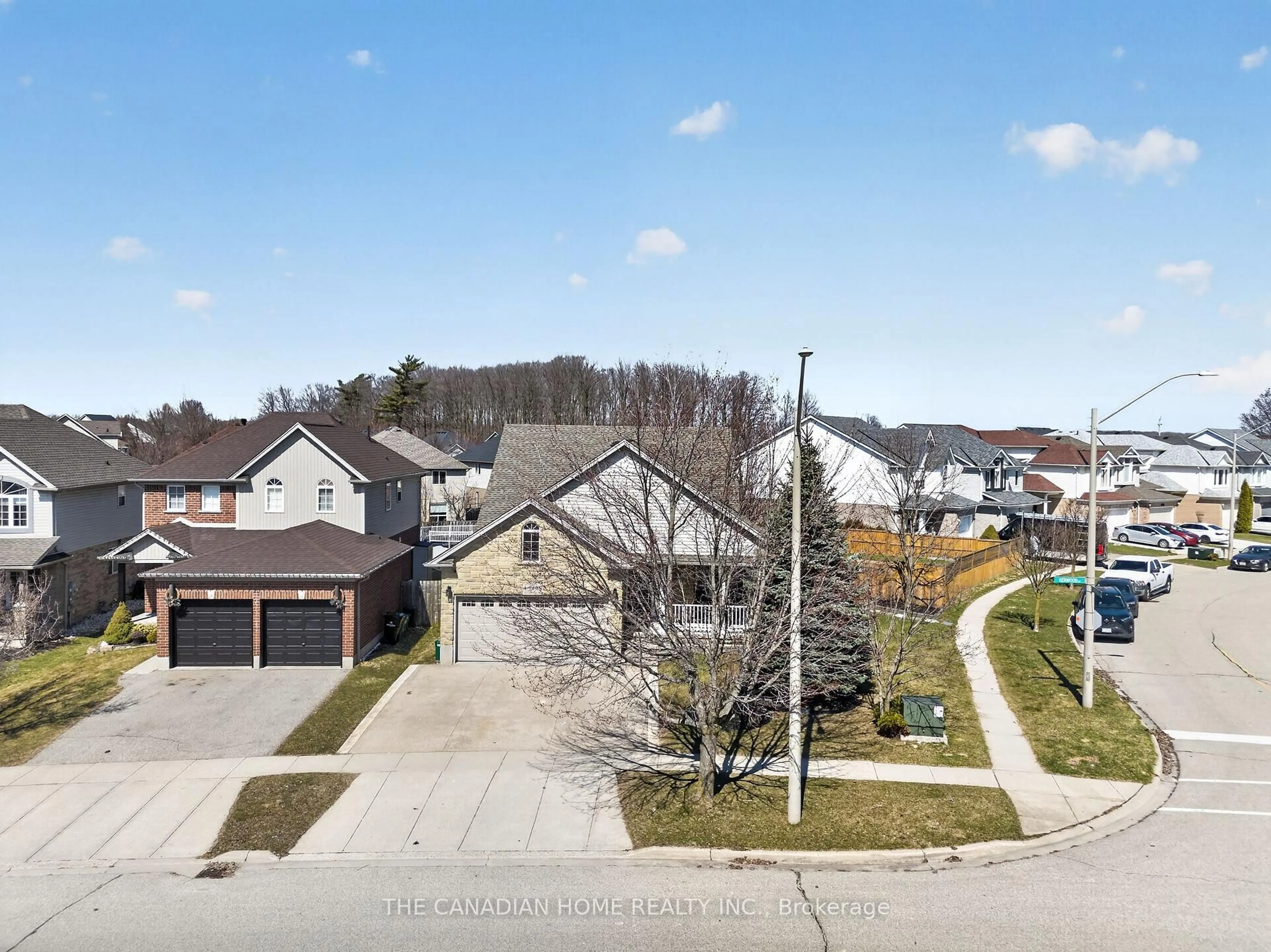 A pic from outside/outdoor area/front of a property/back of a property/a pic from drone, street for 339 Kerwood Dr, Cambridge Ontario N3C 4M2