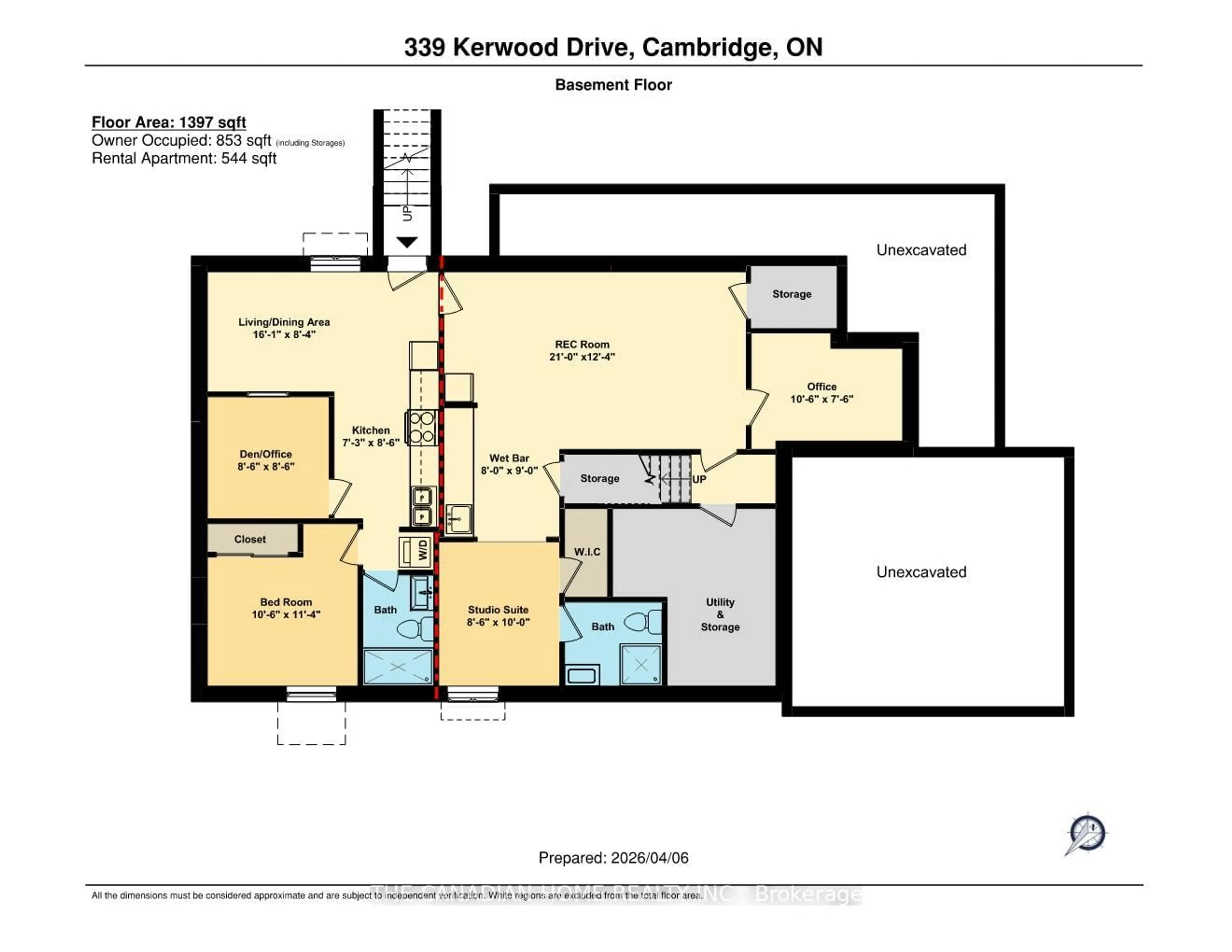 Floor plan for 339 Kerwood Dr, Cambridge Ontario N3C 4M2