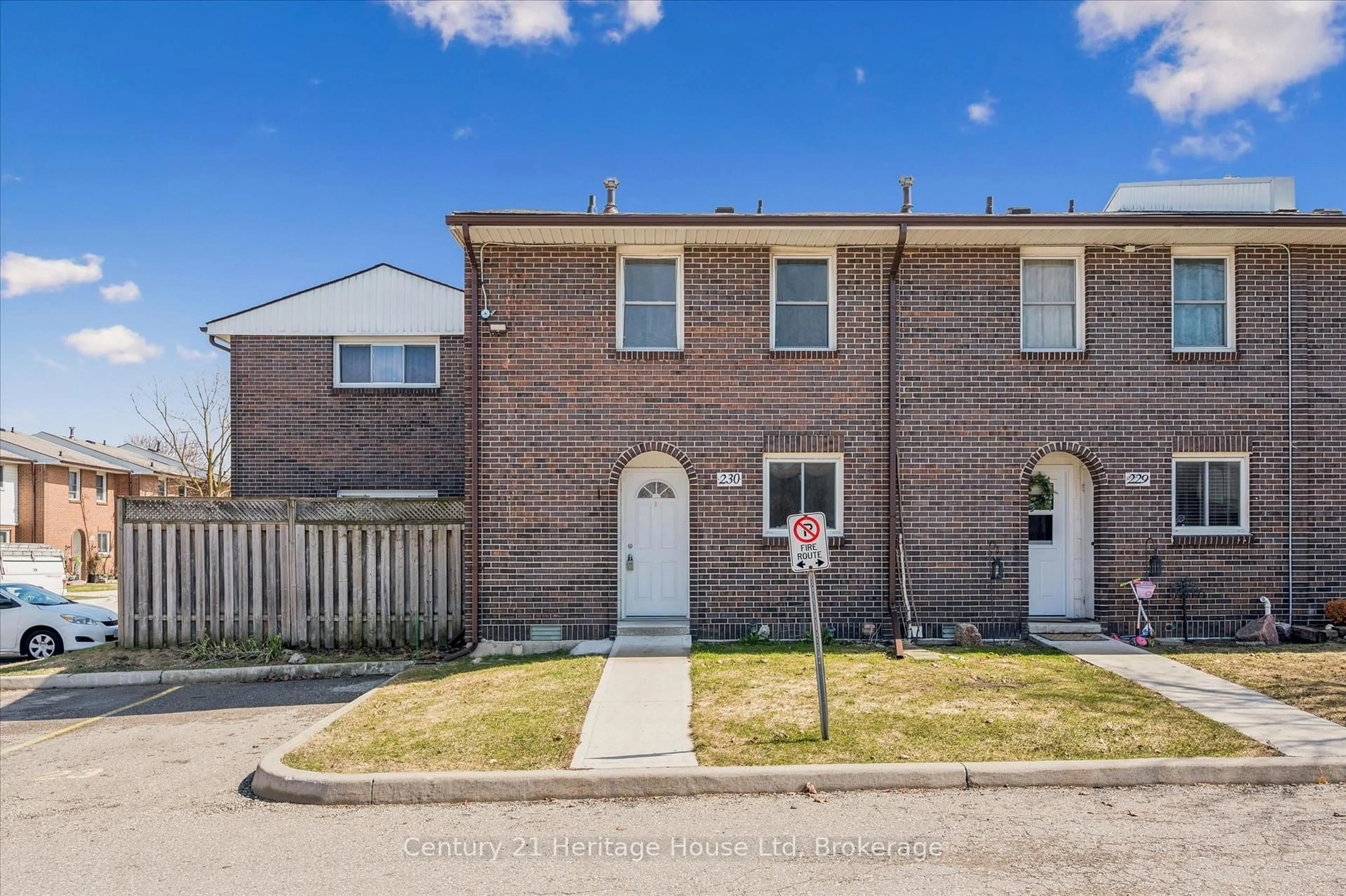 A pic from outside/outdoor area/front of a property/back of a property/a pic from drone, street for 31 Greengate Rd #230, Guelph Ontario N1H 6R3