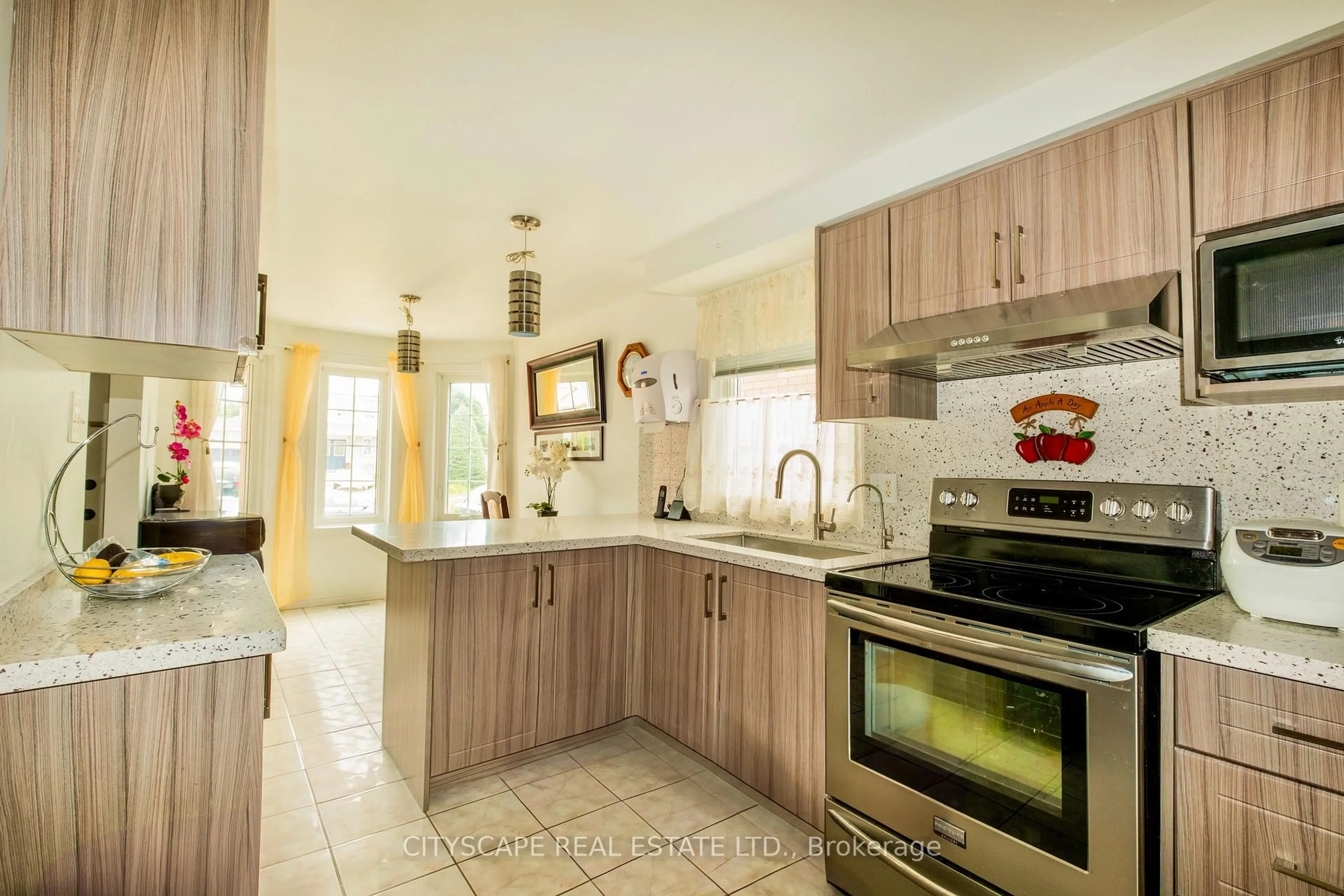 Open concept kitchen, ceramic/tile floor for 57 Ryde Rd, Guelph Ontario N1K 1V5