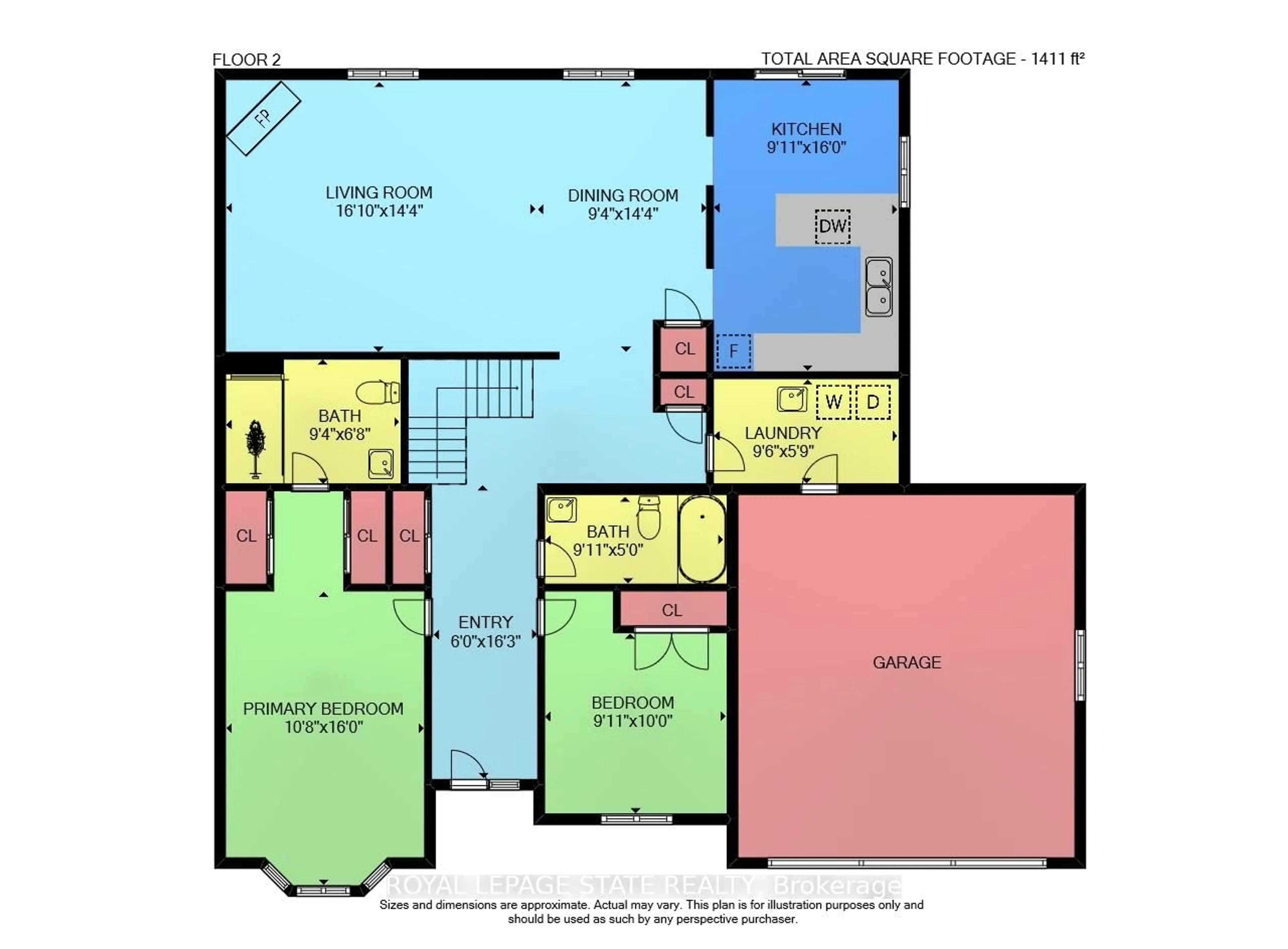 Floor plan for 16 Northernbreeze St #63, Hamilton Ontario L0R 1W0