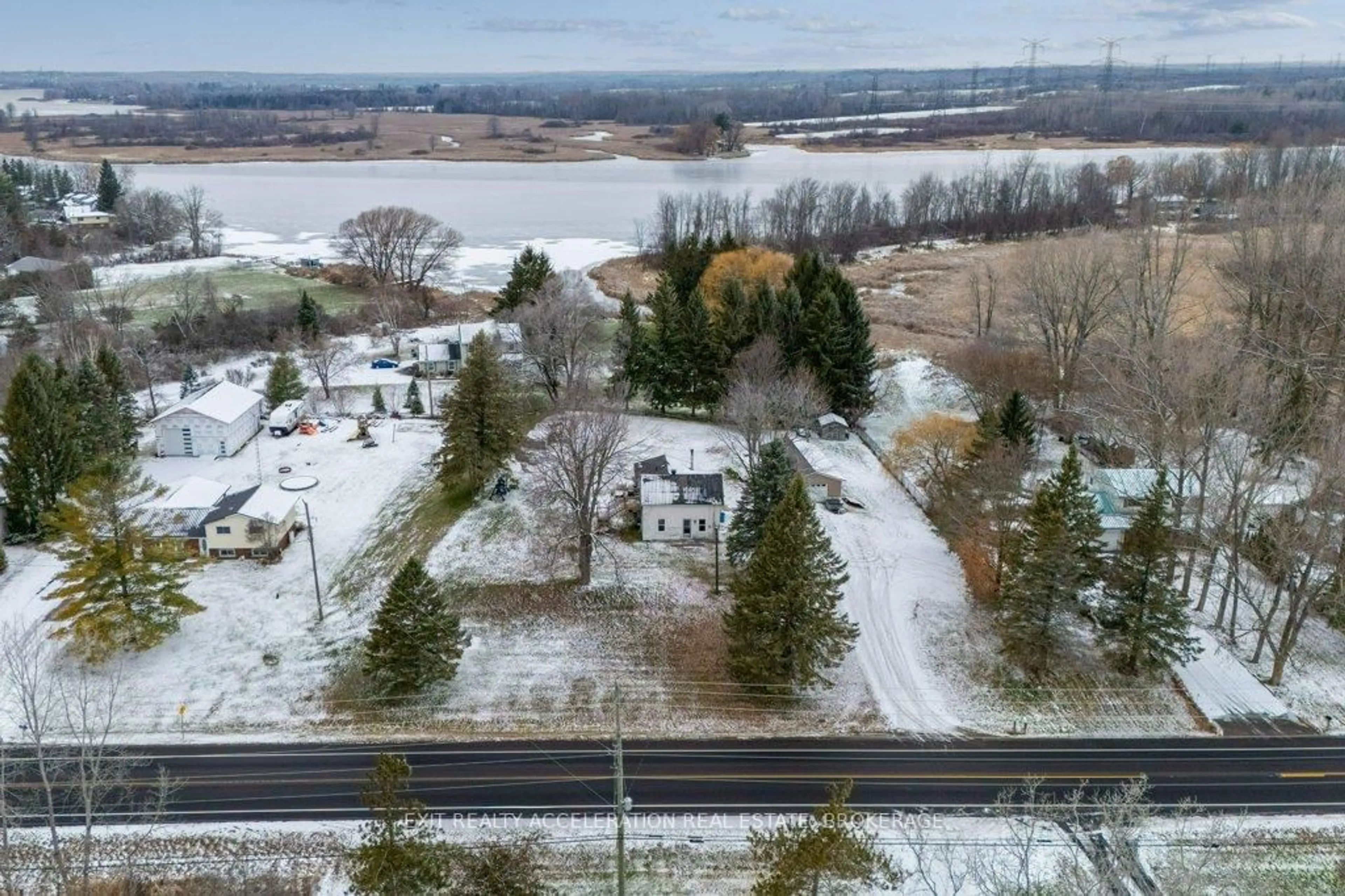 A pic from outside/outdoor area/front of a property/back of a property/a pic from drone, unknown for 1069 County Rd 9, Napanee Ontario K7R 3K8