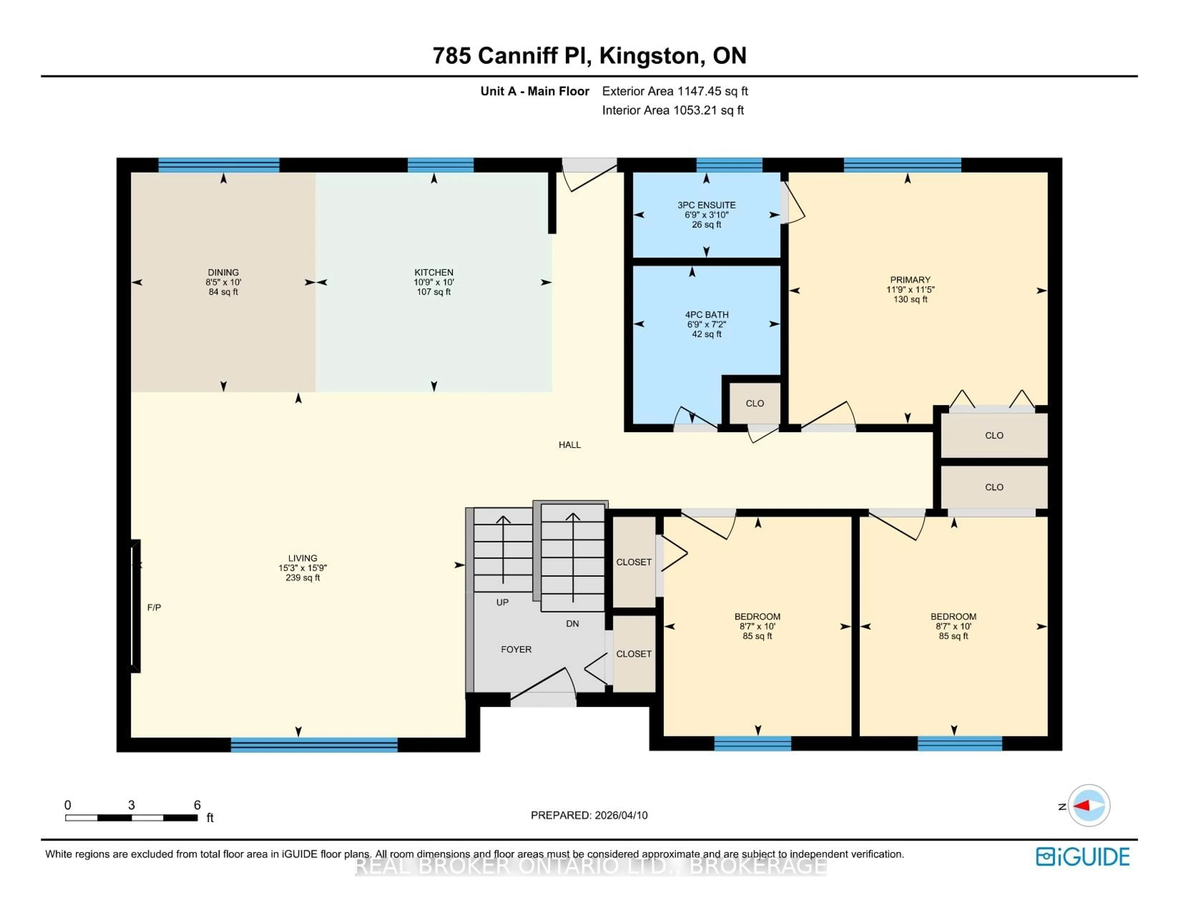 Floor plan for 785 CANNIFF Pl, Kingston Ontario K7M 6T9