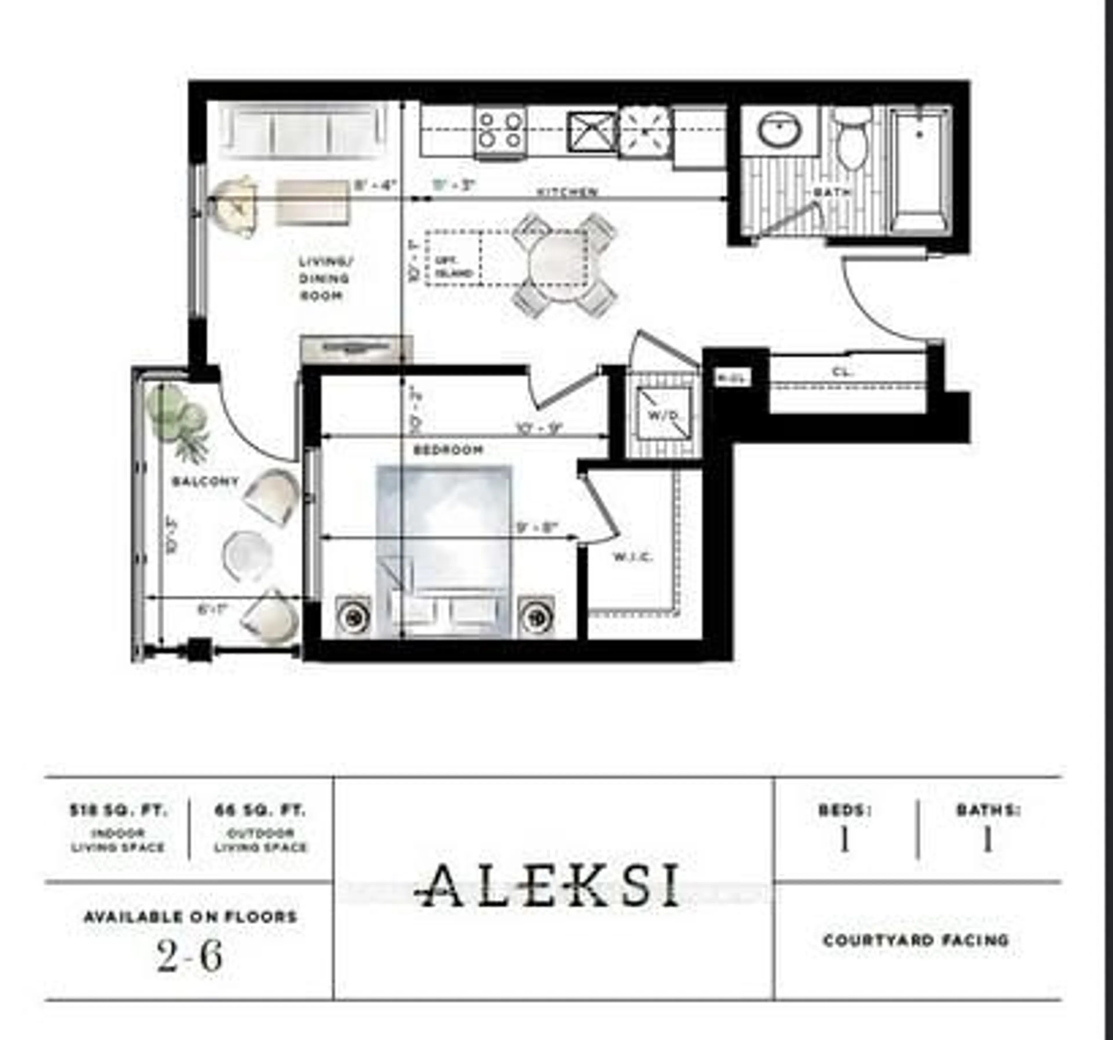 Floor plan for 247 Northfield Dr #505, Waterloo Ontario N2K 0H1