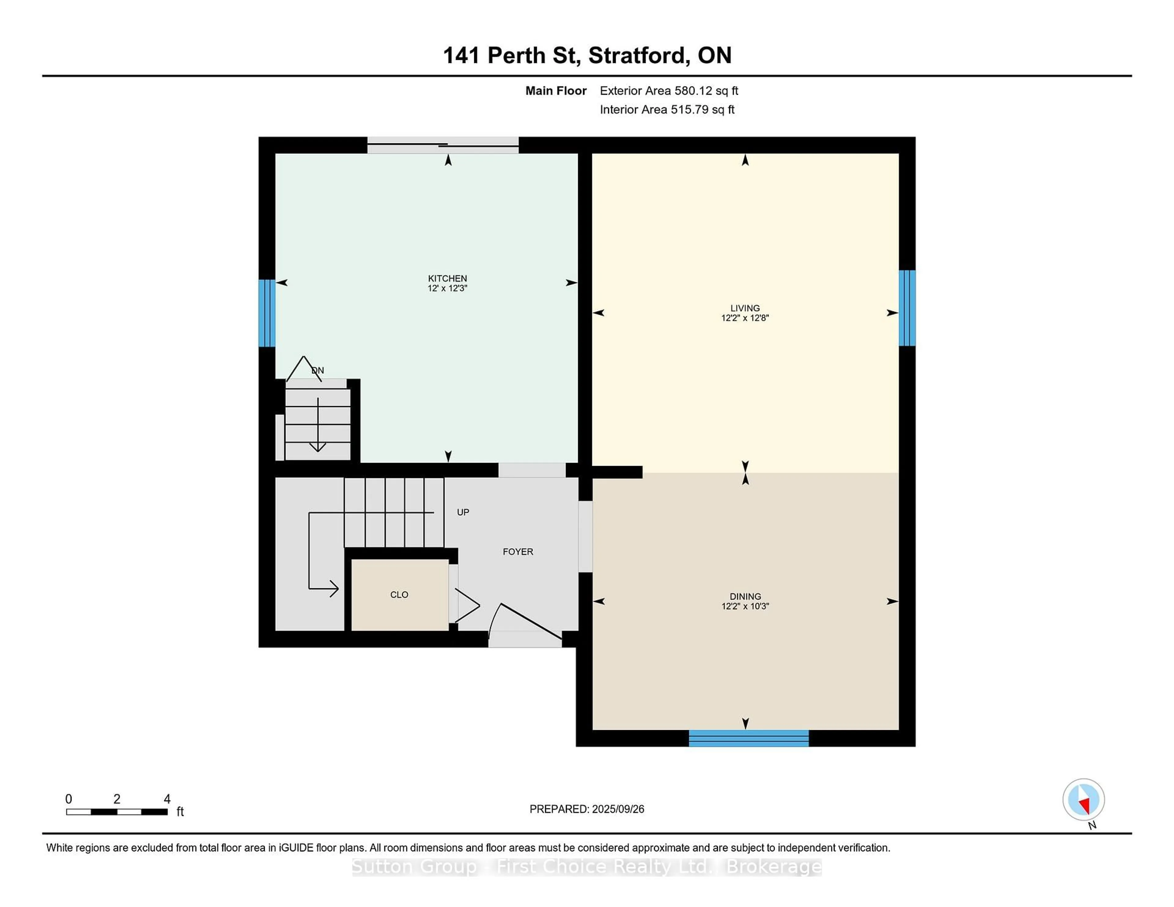 Floor plan for 141 Perth St, Stratford Ontario N5A 3Y1