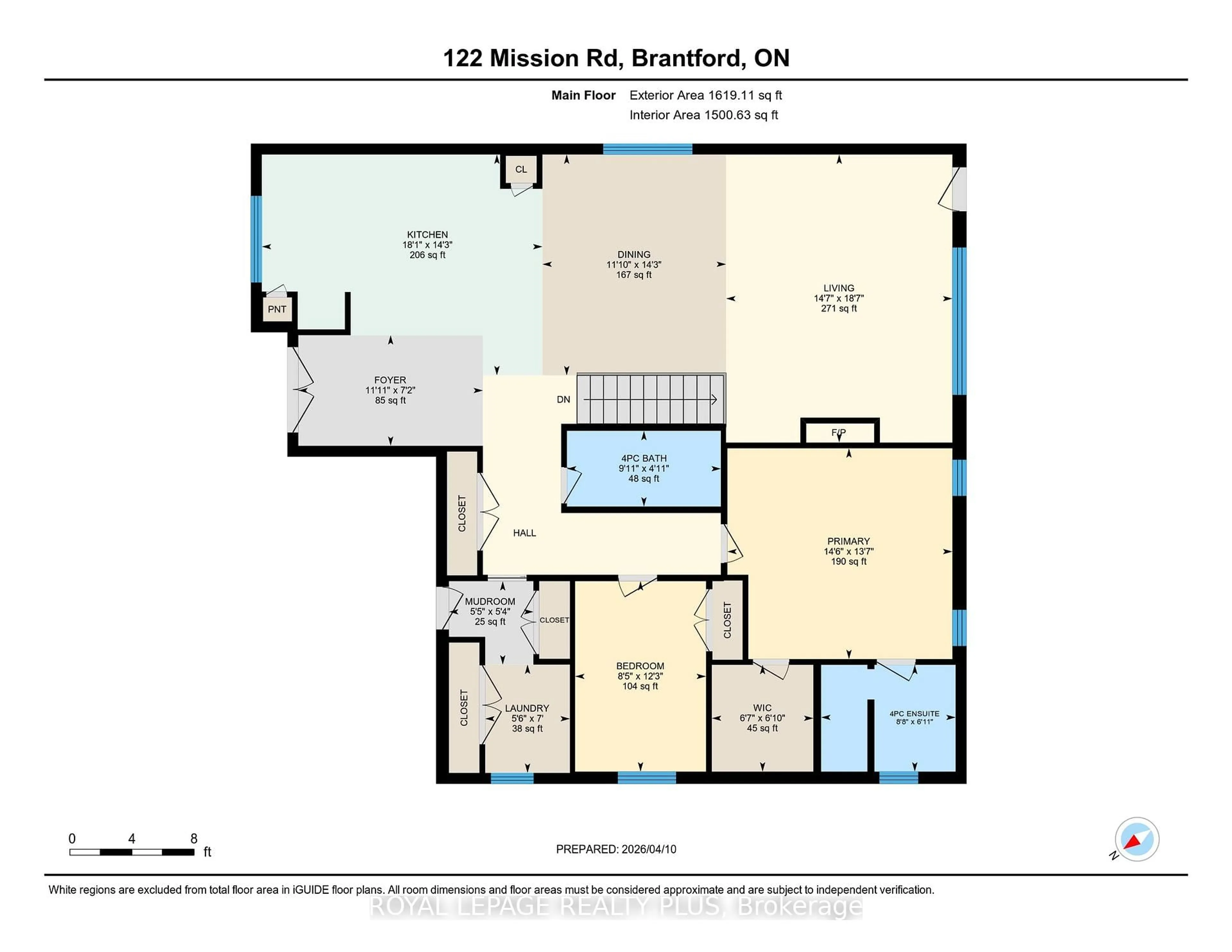 Floor plan for 122 Mission Rd, Brantford Ontario N3S 0A8