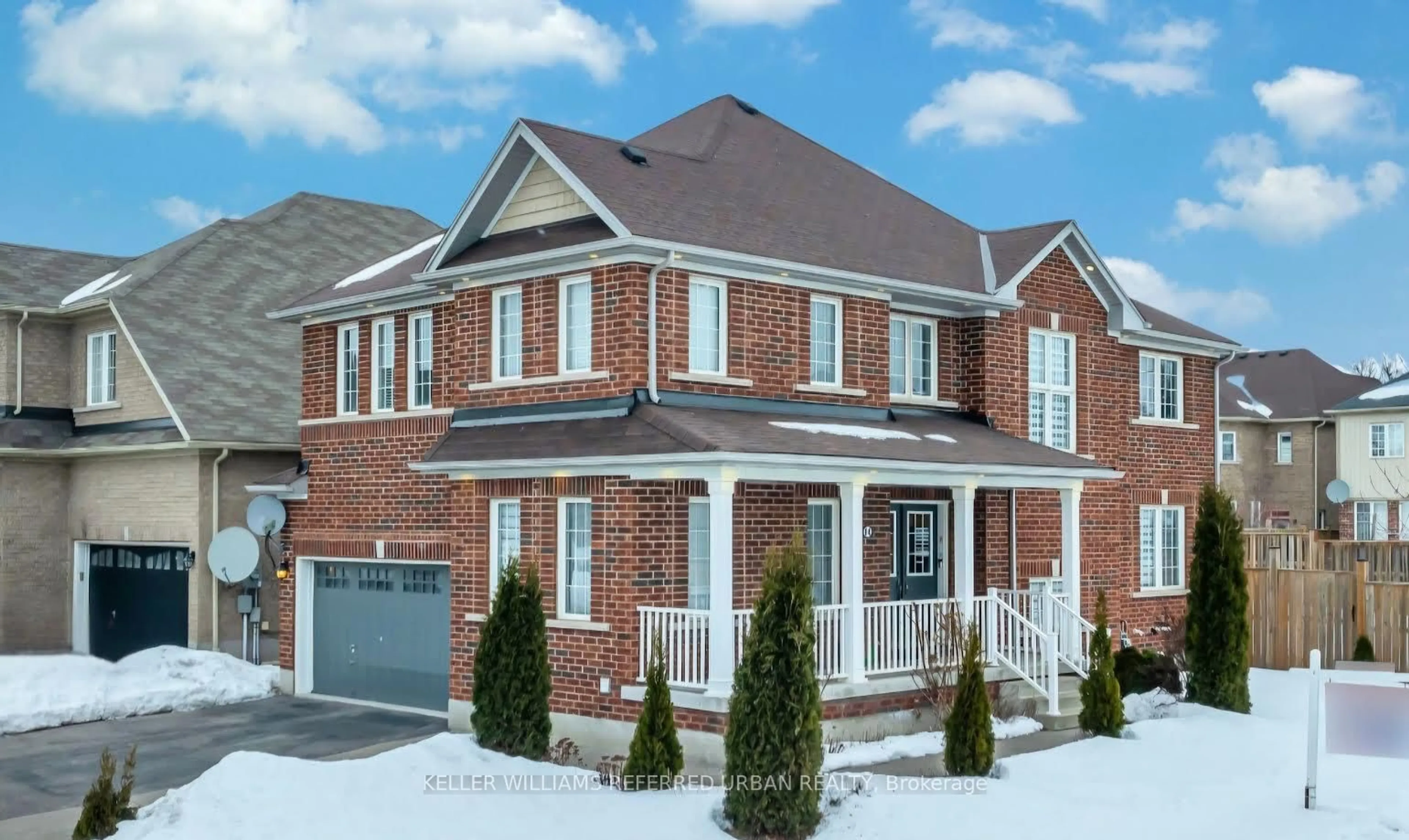 Home with brick exterior material, street for 14 Andover Dr, Woolwich Ontario N0B 1M0