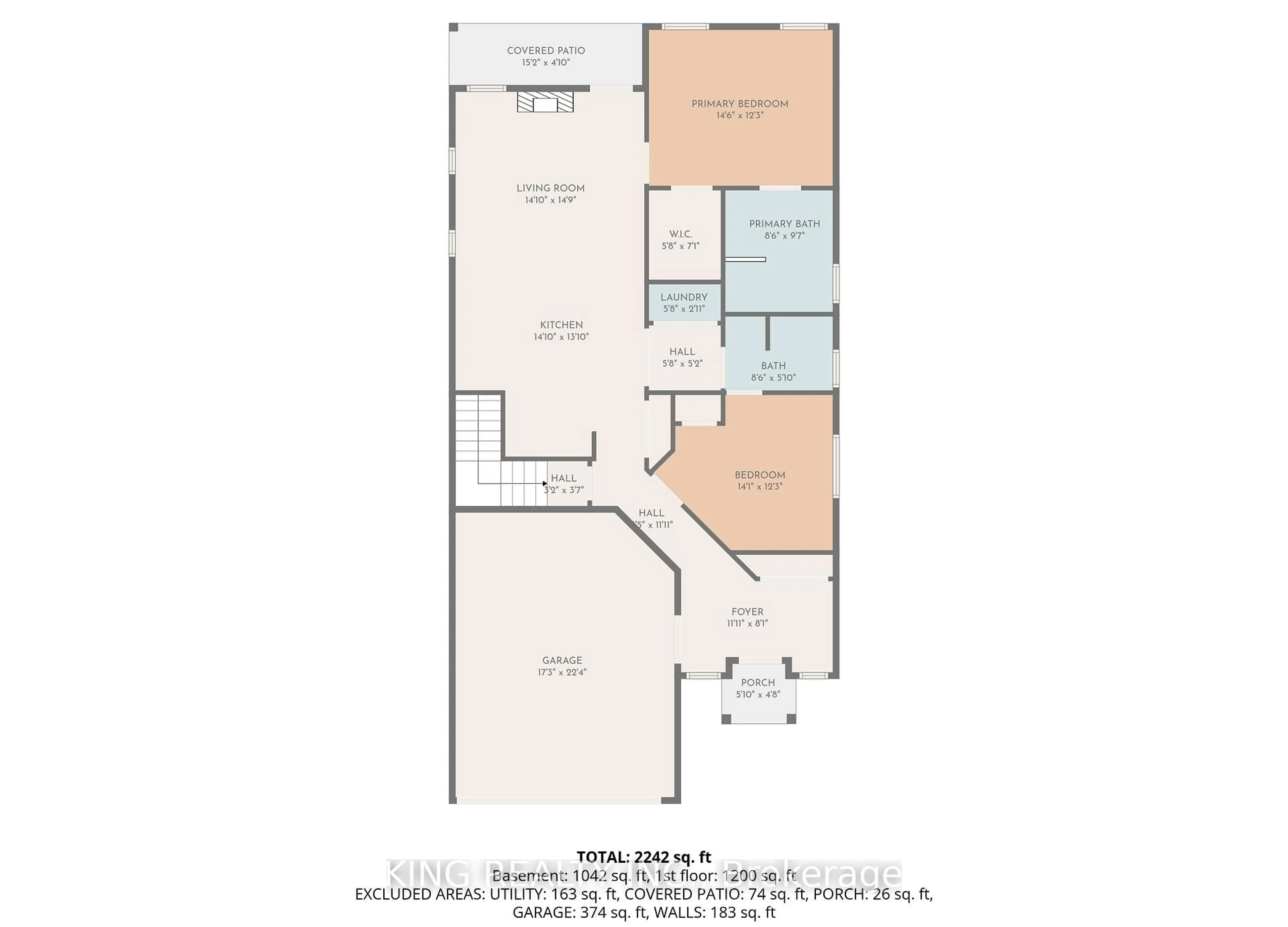 Floor plan for 914 ELLROSE Ave, Windsor Ontario N8Y 3W9