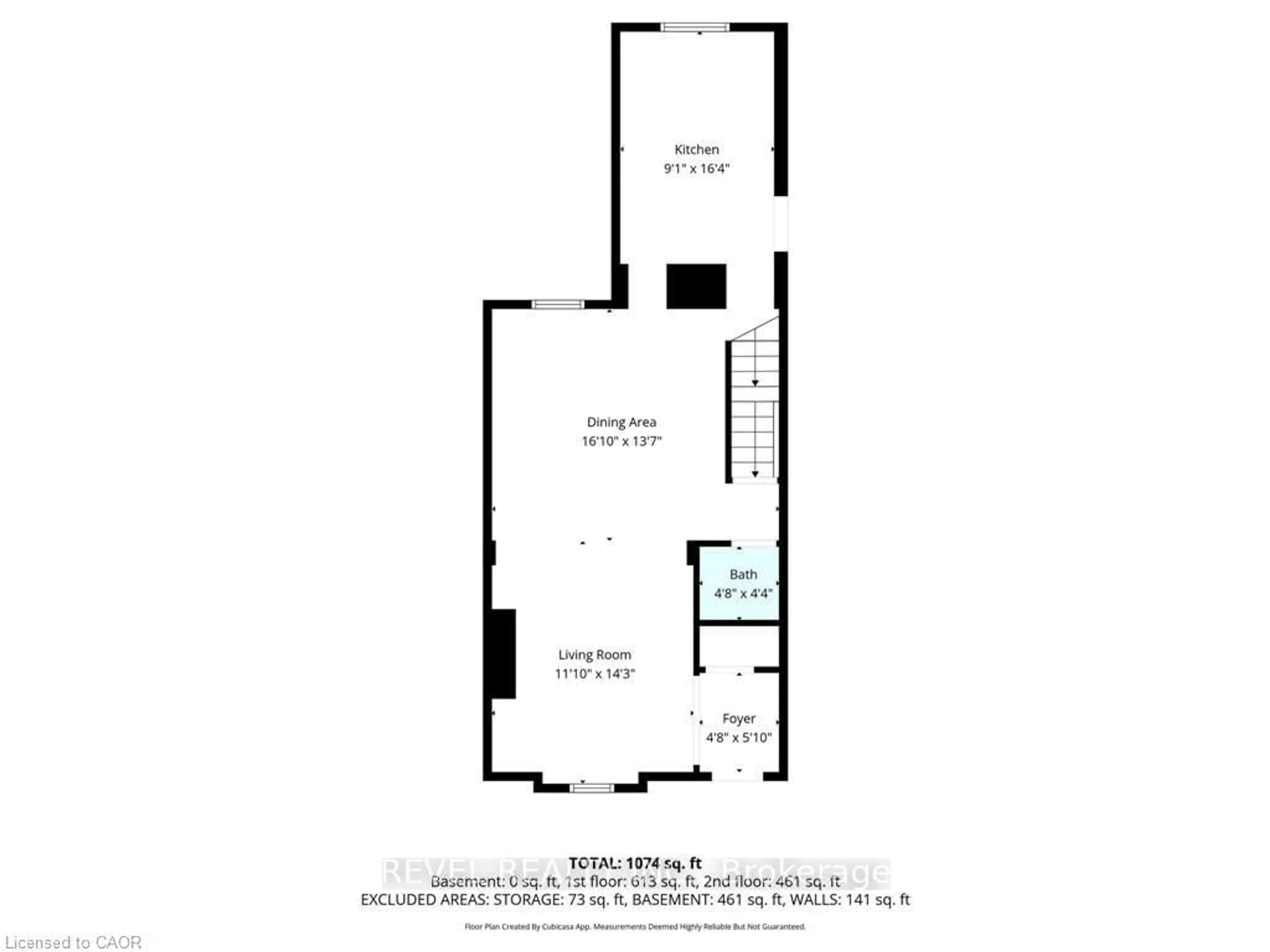 Floor plan for 47 Wood St, Hamilton Ontario L8L 3Y2