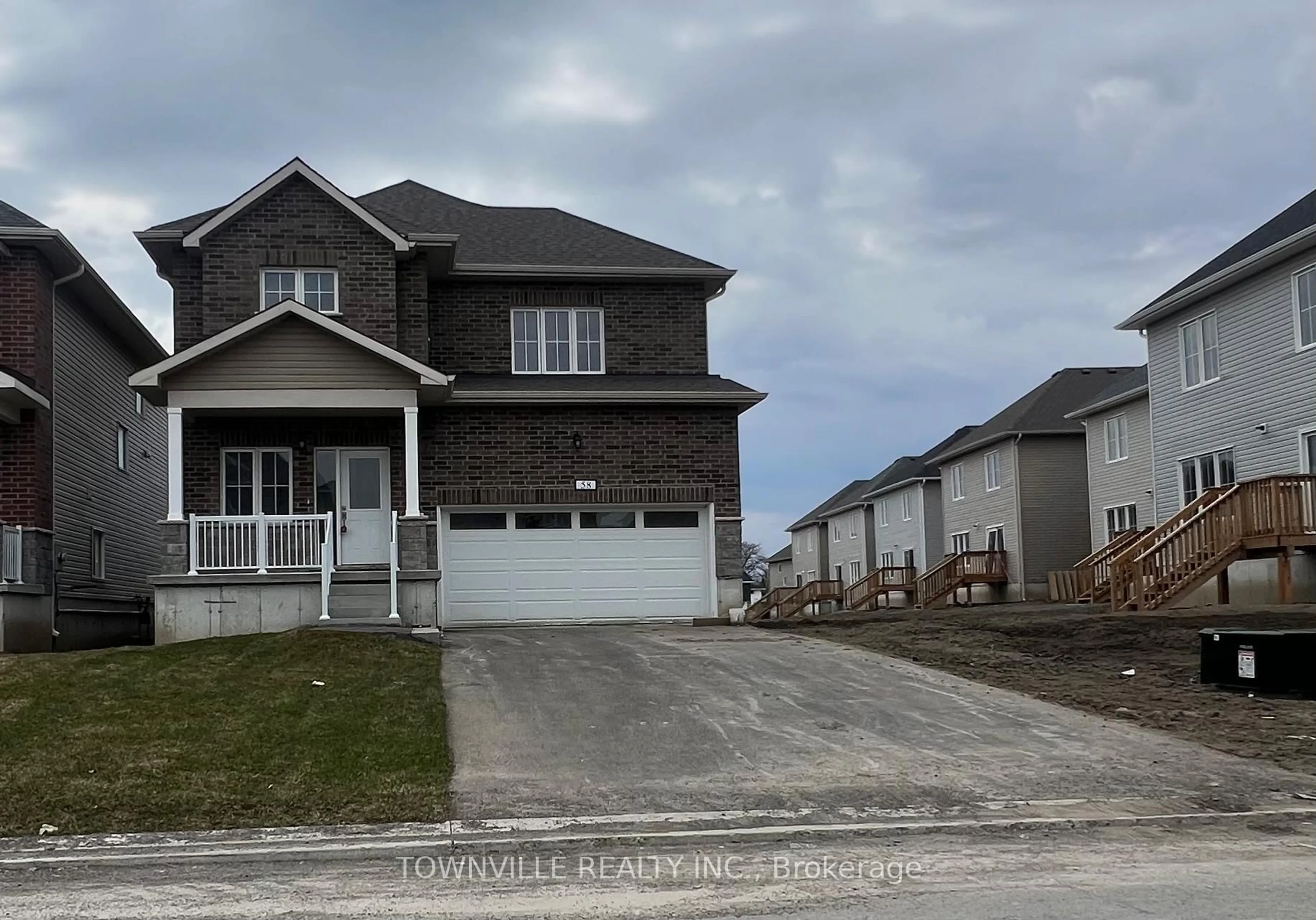 Home with vinyl exterior material, street for 58 Bradden Cres, Belleville Ontario K8N 0T7