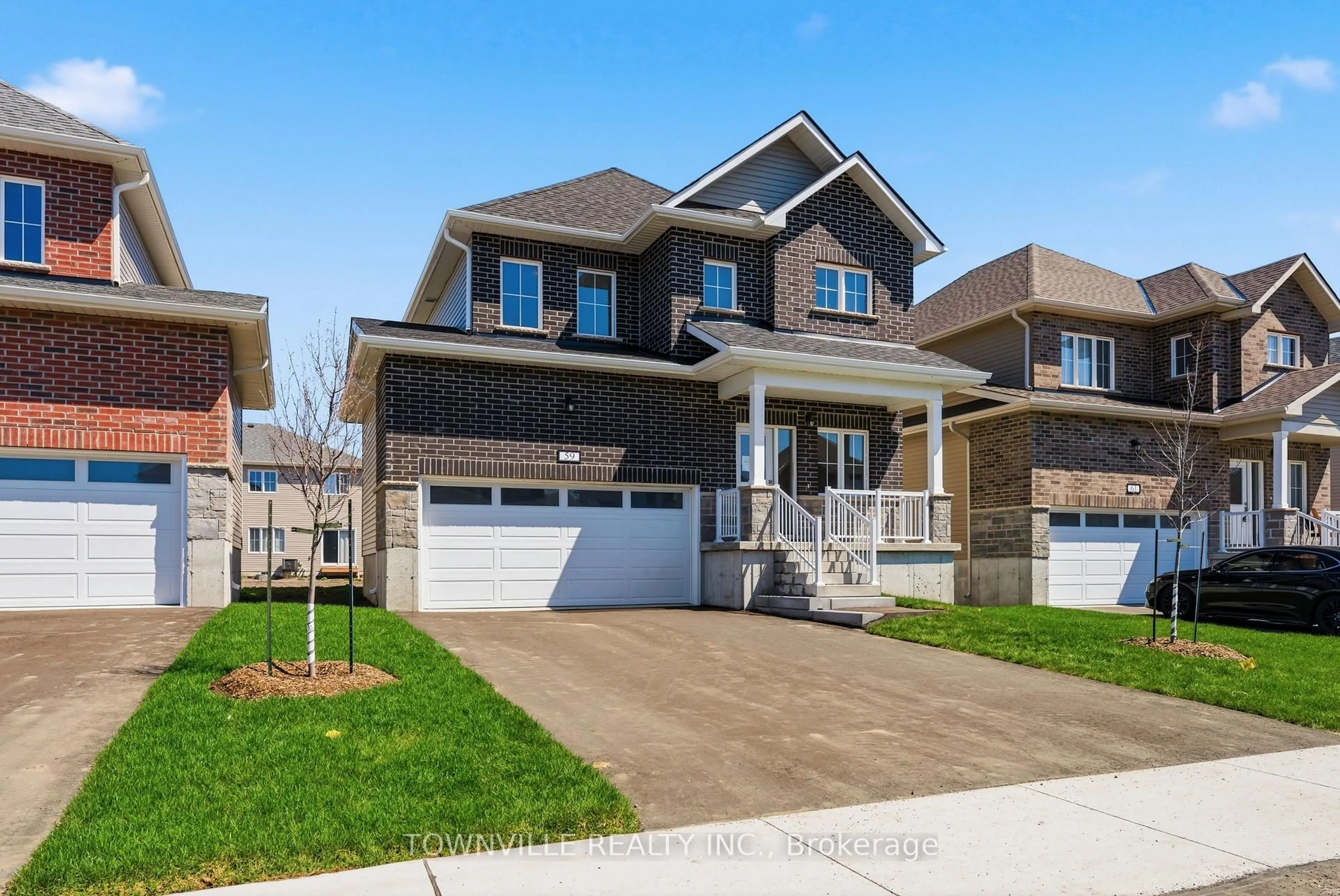 Home with brick exterior material, street for 59 Bradden Cres, Belleville Ontario K8N 0T7