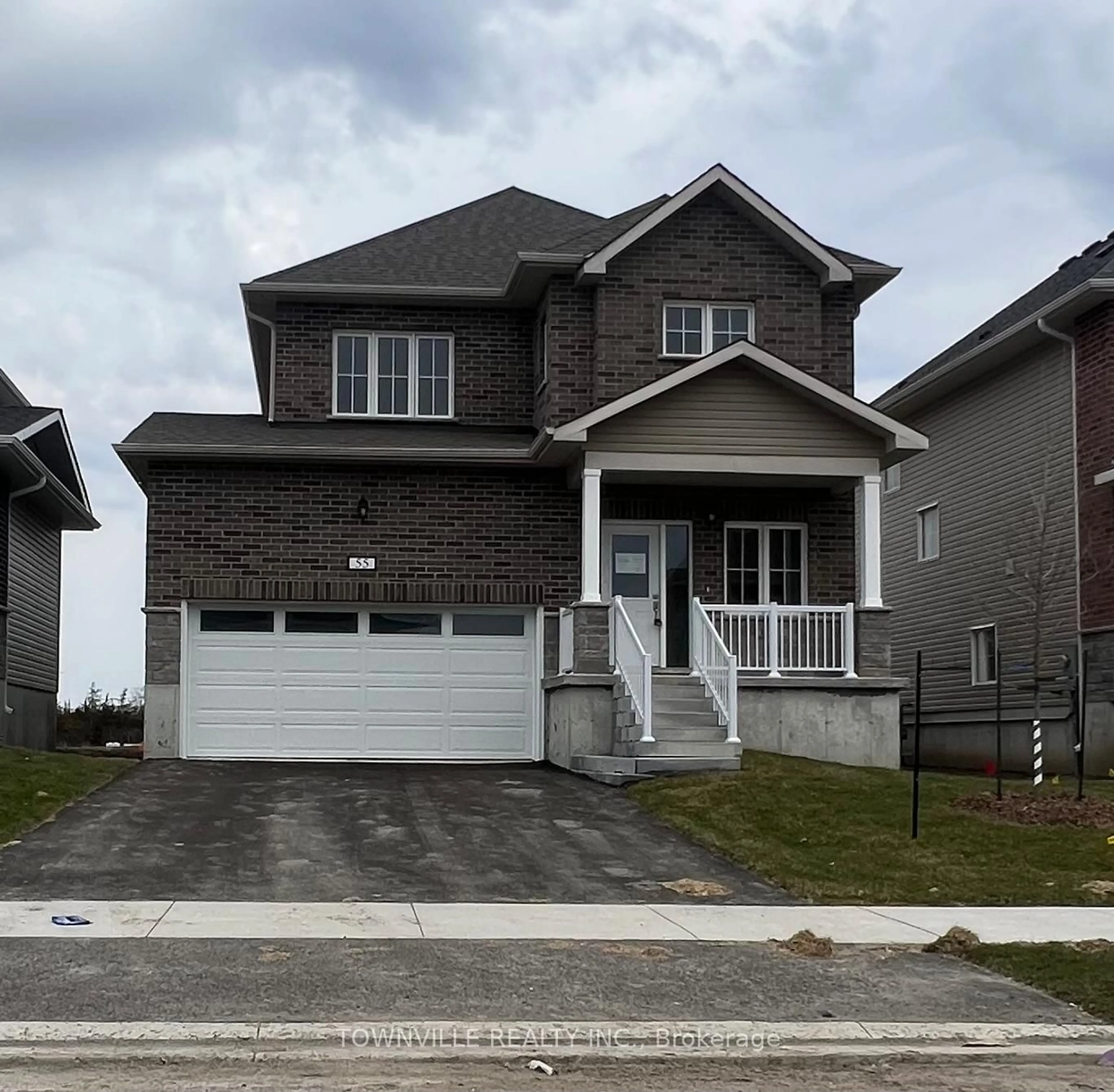 Home with brick exterior material, street for 55 Bradden Cres, Belleville Ontario K8N 0T7
