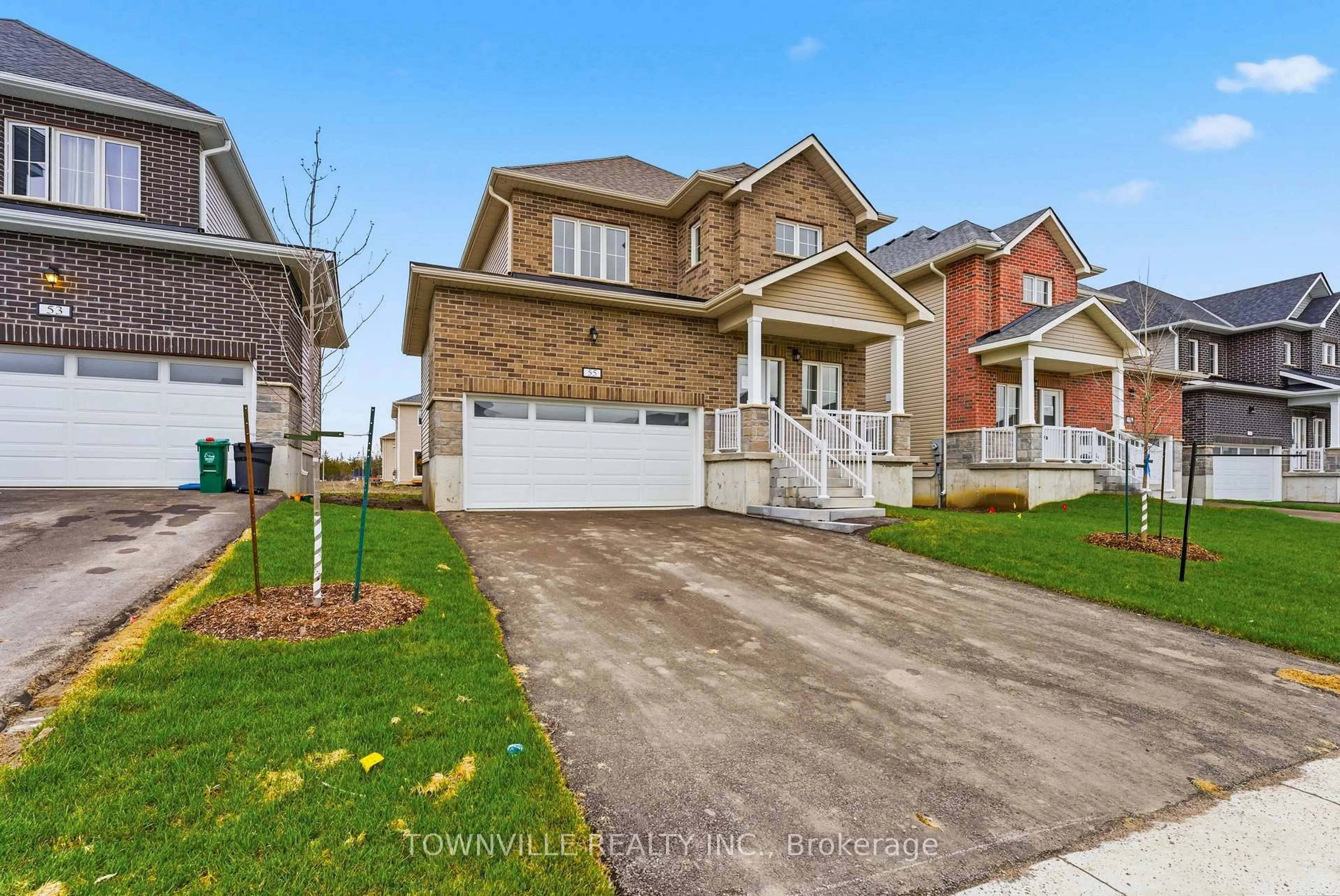 Home with brick exterior material, street for 55 Bradden Cres, Belleville Ontario K8N 0T7