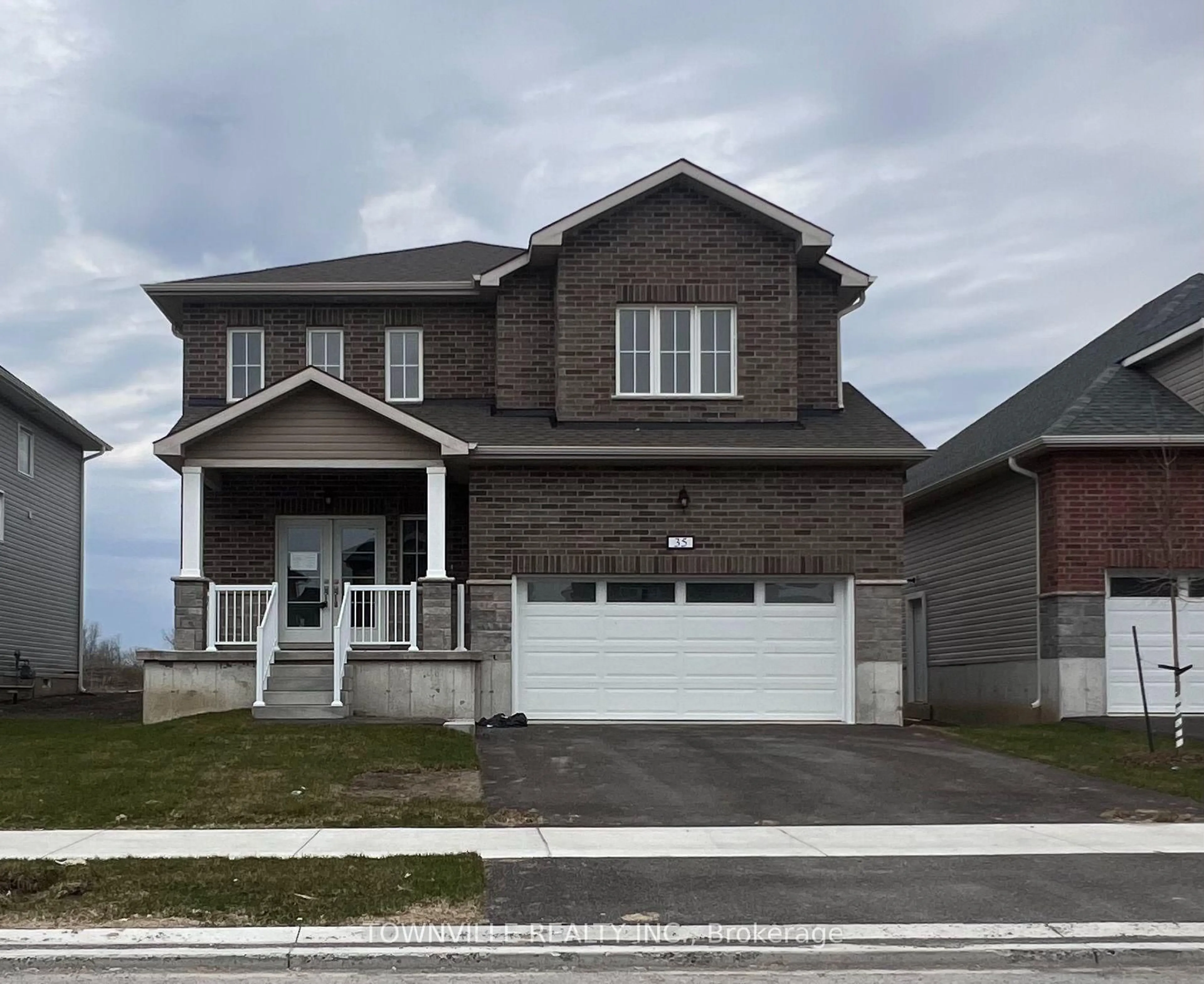 Home with brick exterior material, street for 35 Bradden Cres, Belleville Ontario K8N 0T8
