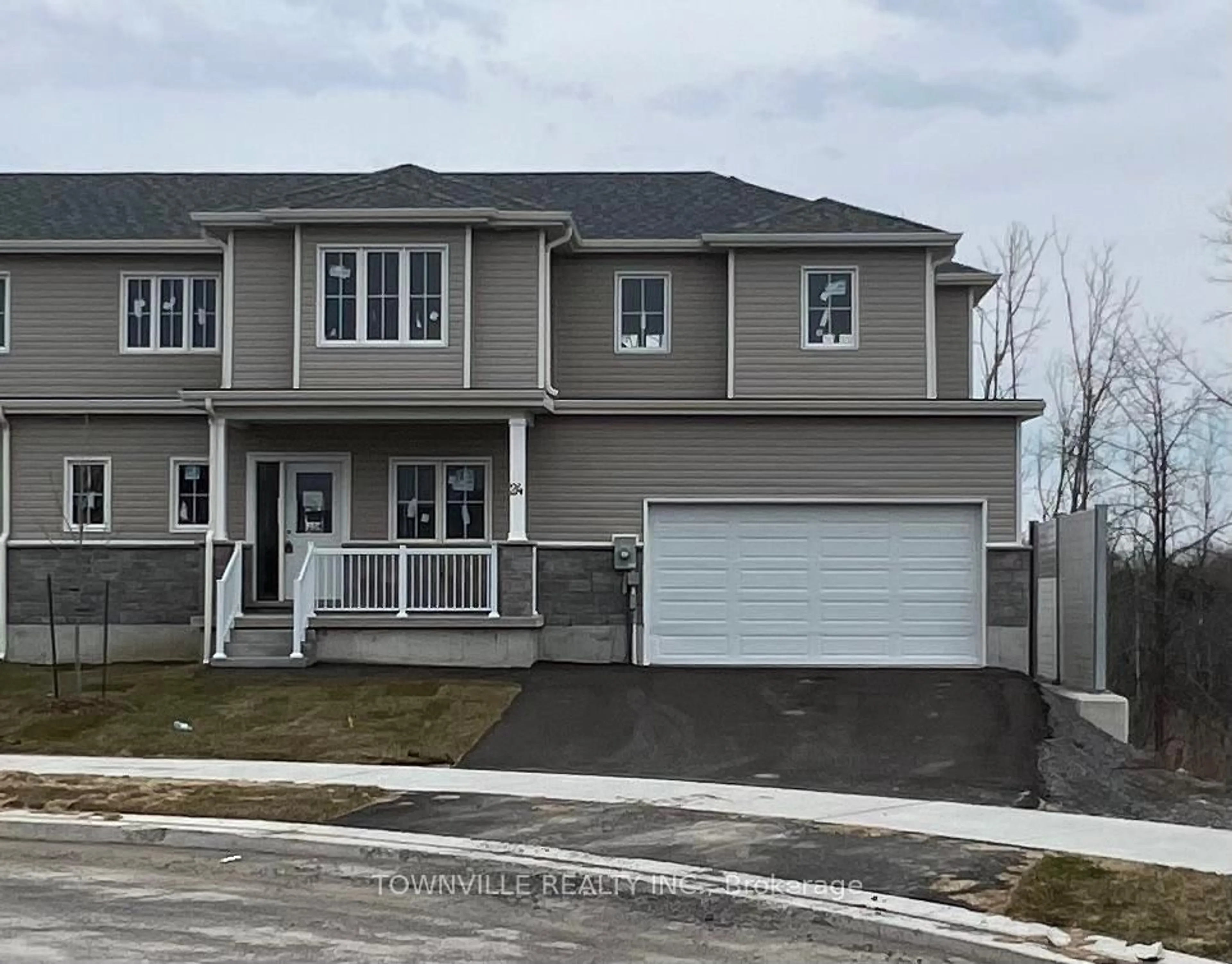 Home with vinyl exterior material, street for 24 Glacier Cres, Belleville Ontario K8N 0T6