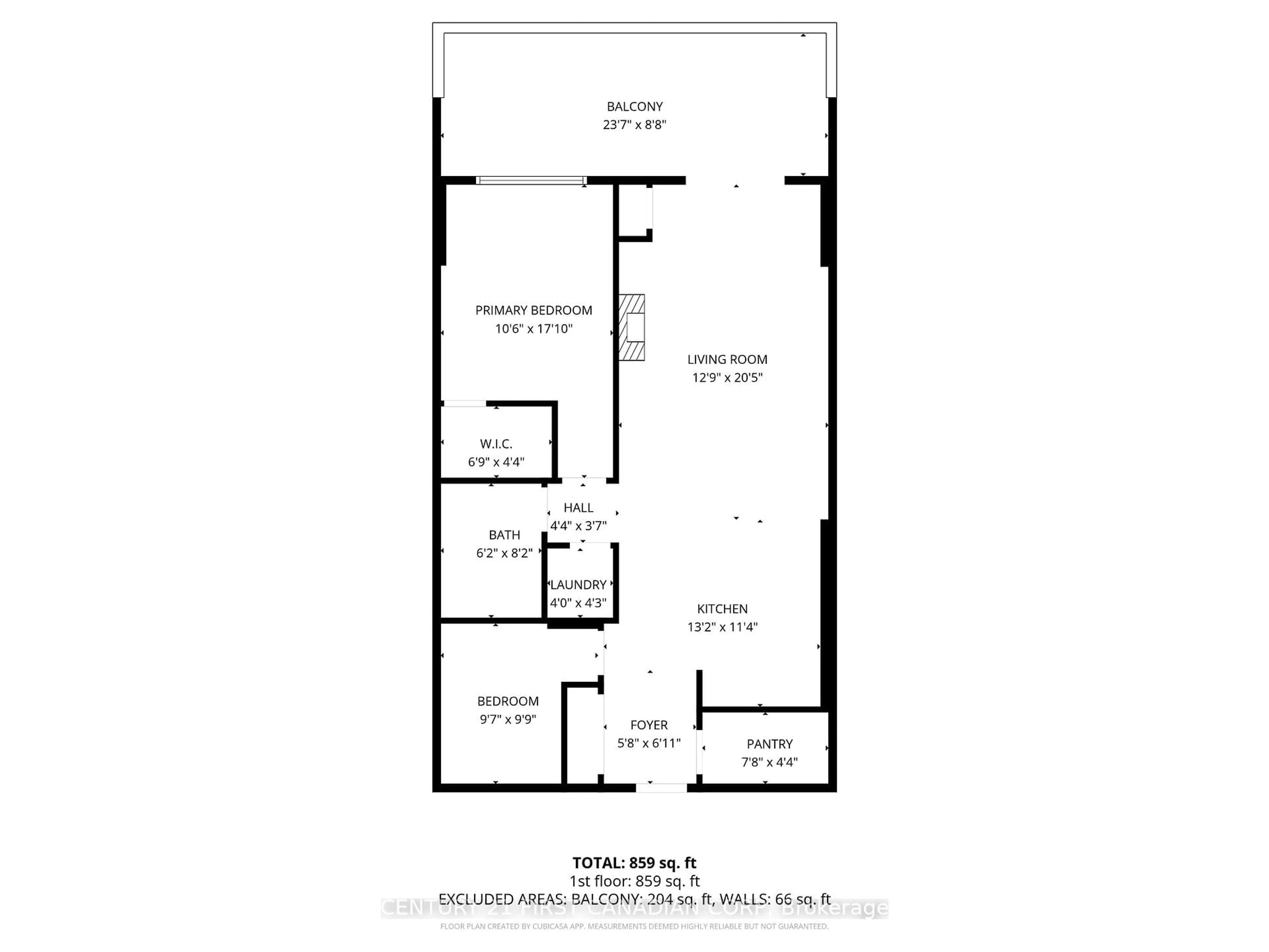 Floor plan for 1030 Coronation Dr #307, London North Ontario N6G 0G5