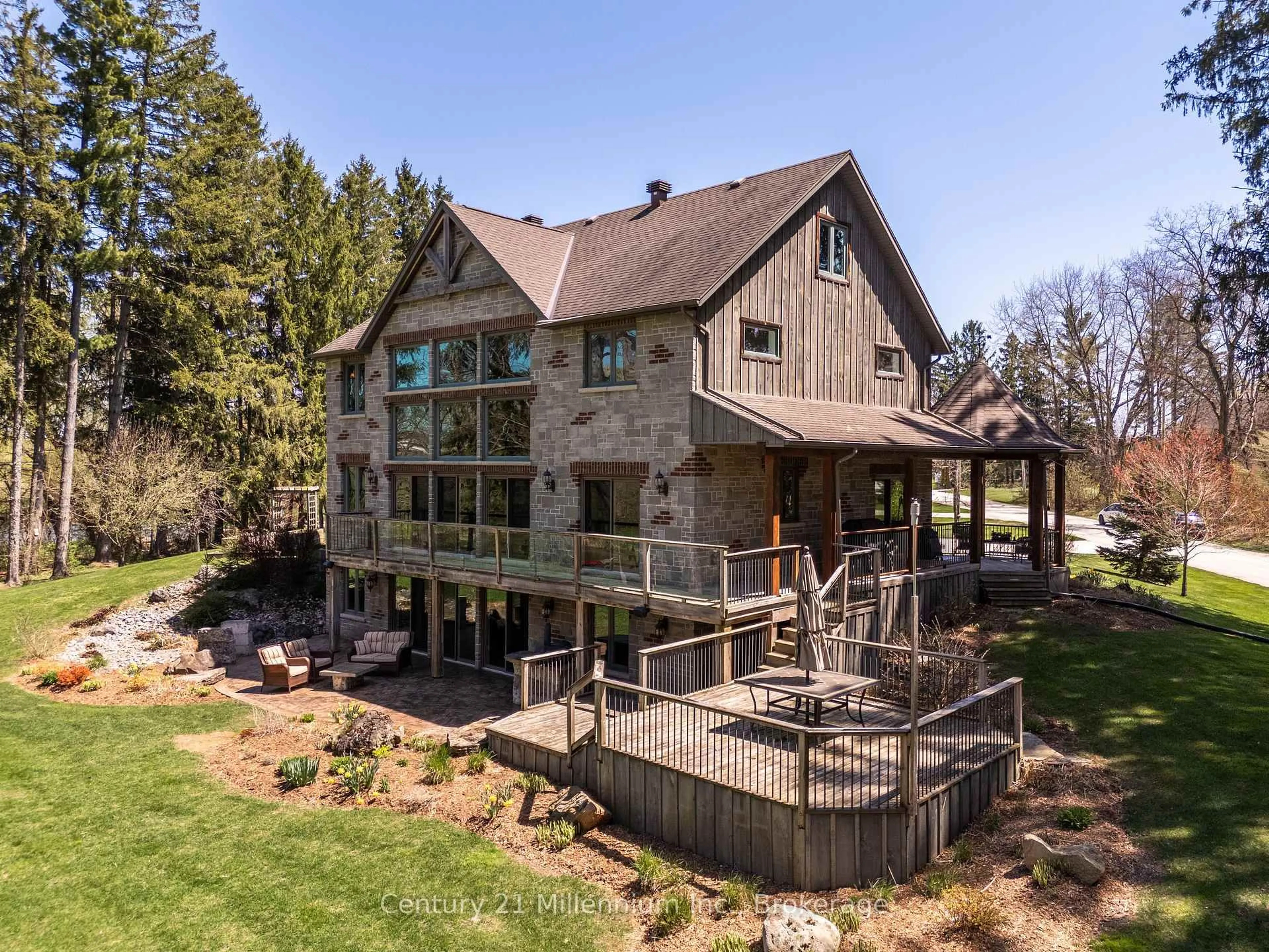 A pic from outside/outdoor area/front of a property/back of a property/a pic from drone, water/lake/river/ocean view for 142 Mill St, Arran-Elderslie Ontario N0H 2N0