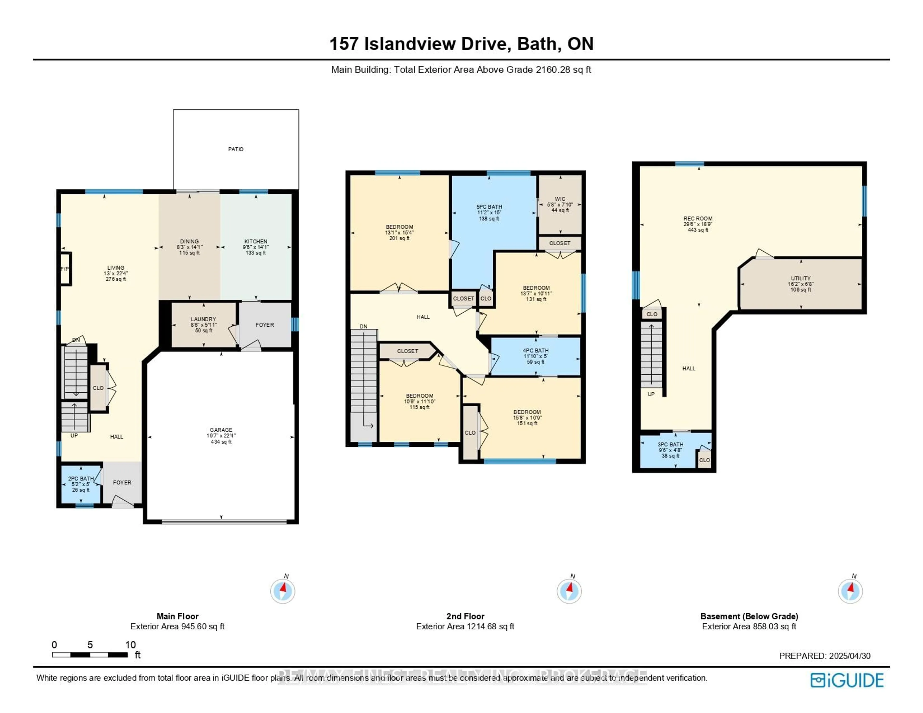 Floor plan for 157 Islandview Dr, Amherstview Ontario K7N 0A5