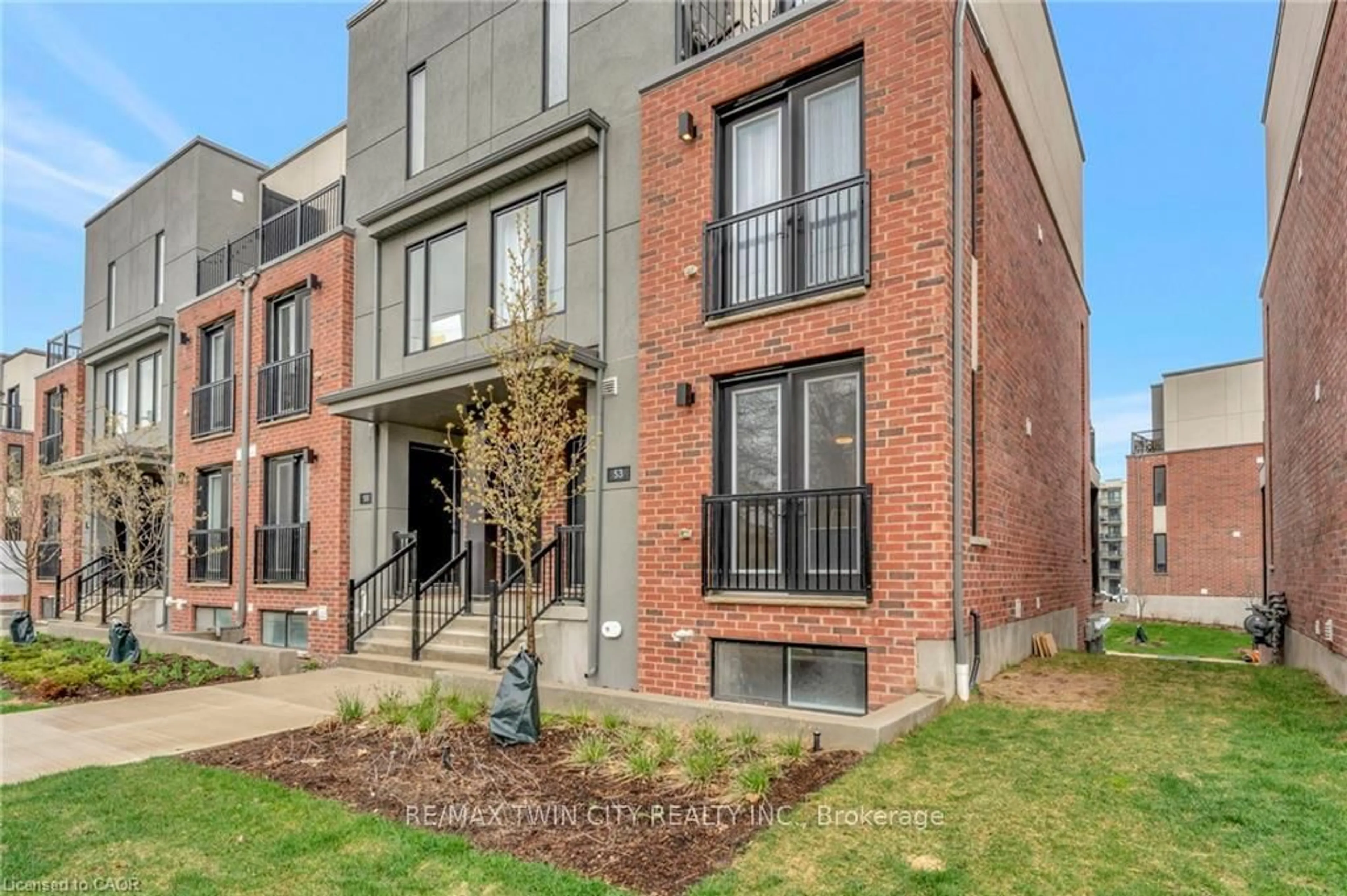 Home with brick exterior material, street for 99 Roger St #53, Waterloo Ontario N2J 0G1