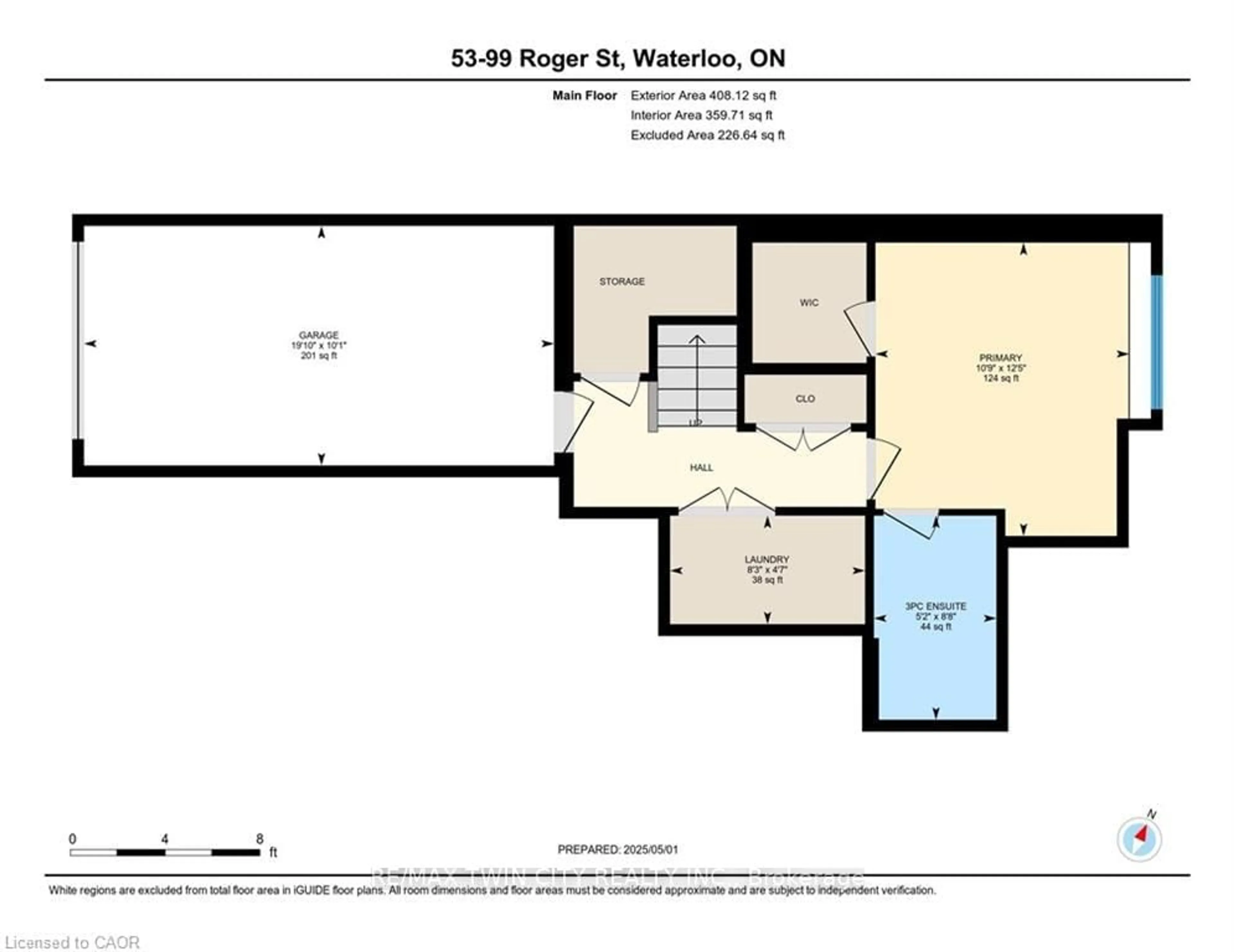 Floor plan for 99 Roger St #53, Waterloo Ontario N2J 0G1